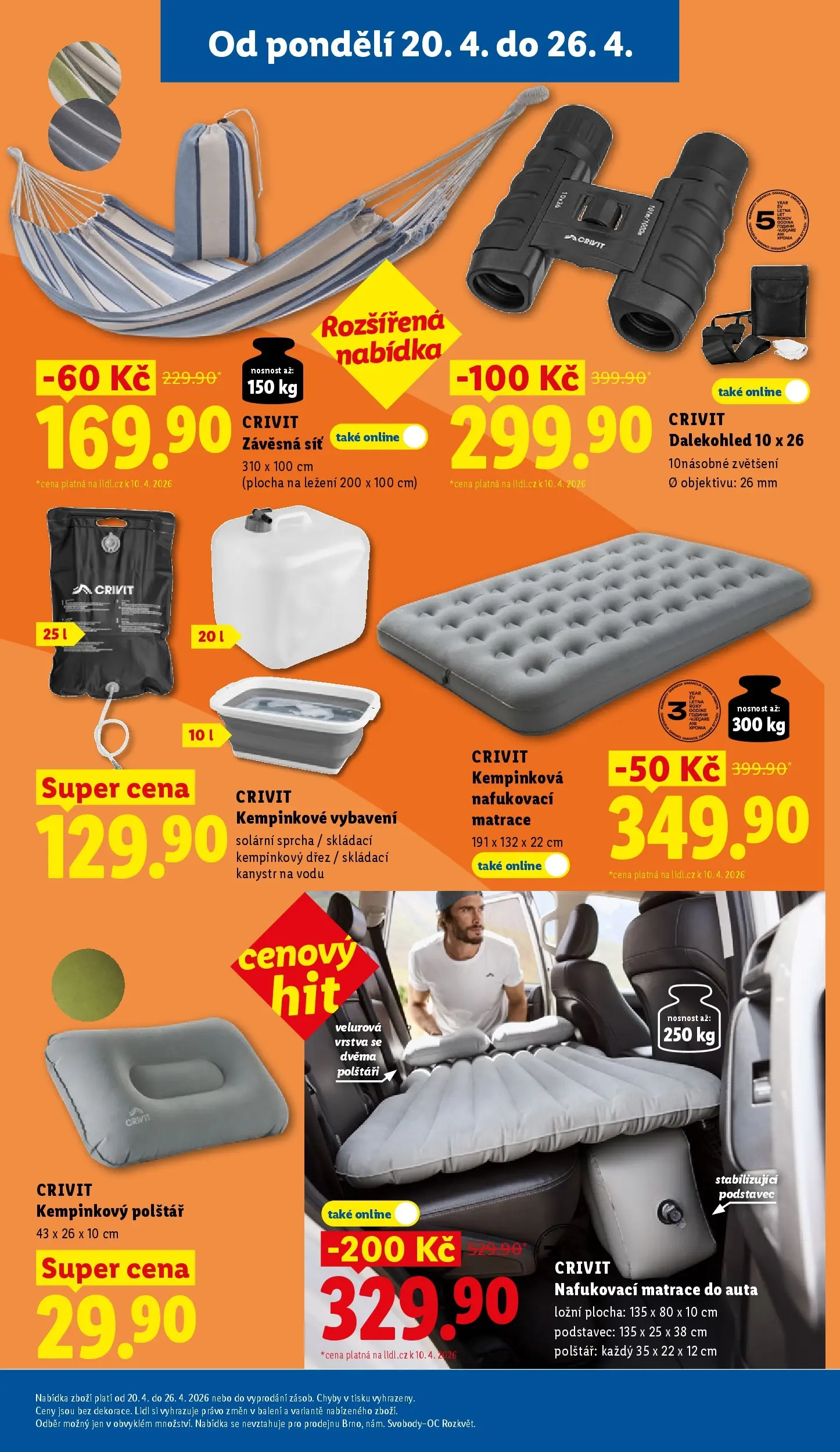 Lidl leták od 19.04.2026 - Nový akční leták | Strana: 35 | Produkty: Síť, Dřez, Kanystr, Polštář