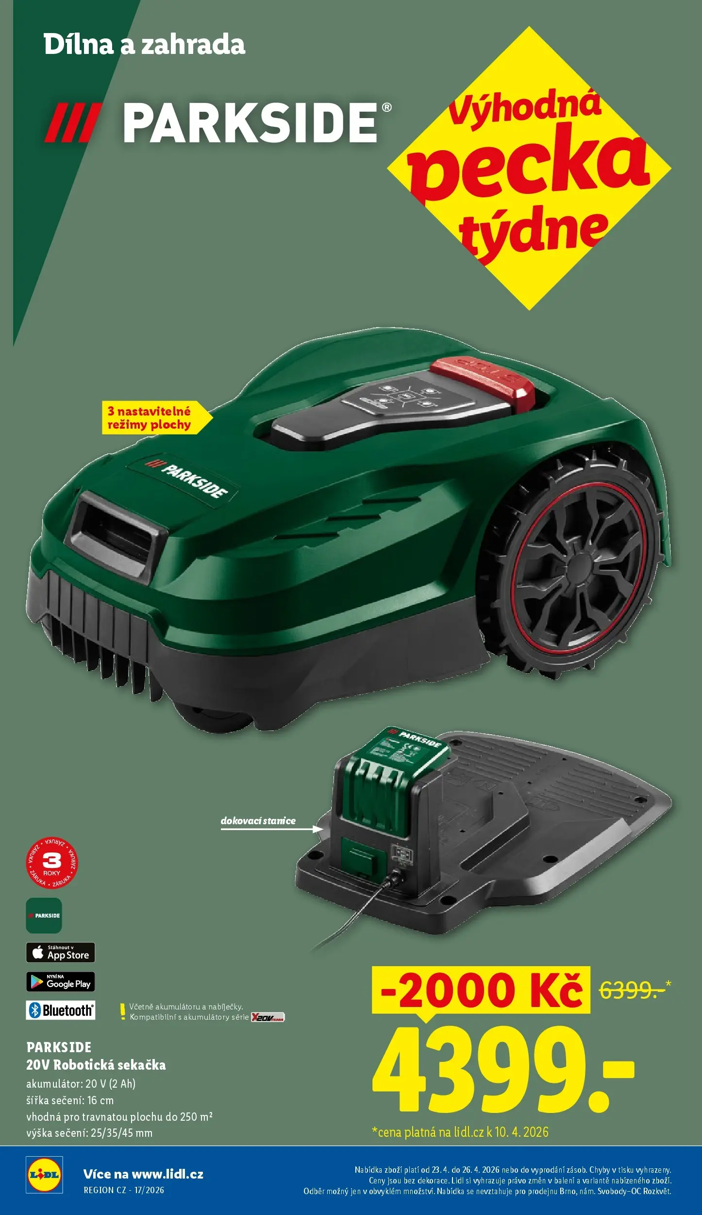 Lidl leták od 19.04.2026 - Nový akční leták | Strana: 14 | Produkty: Parkside, Zahrada, Sekačka