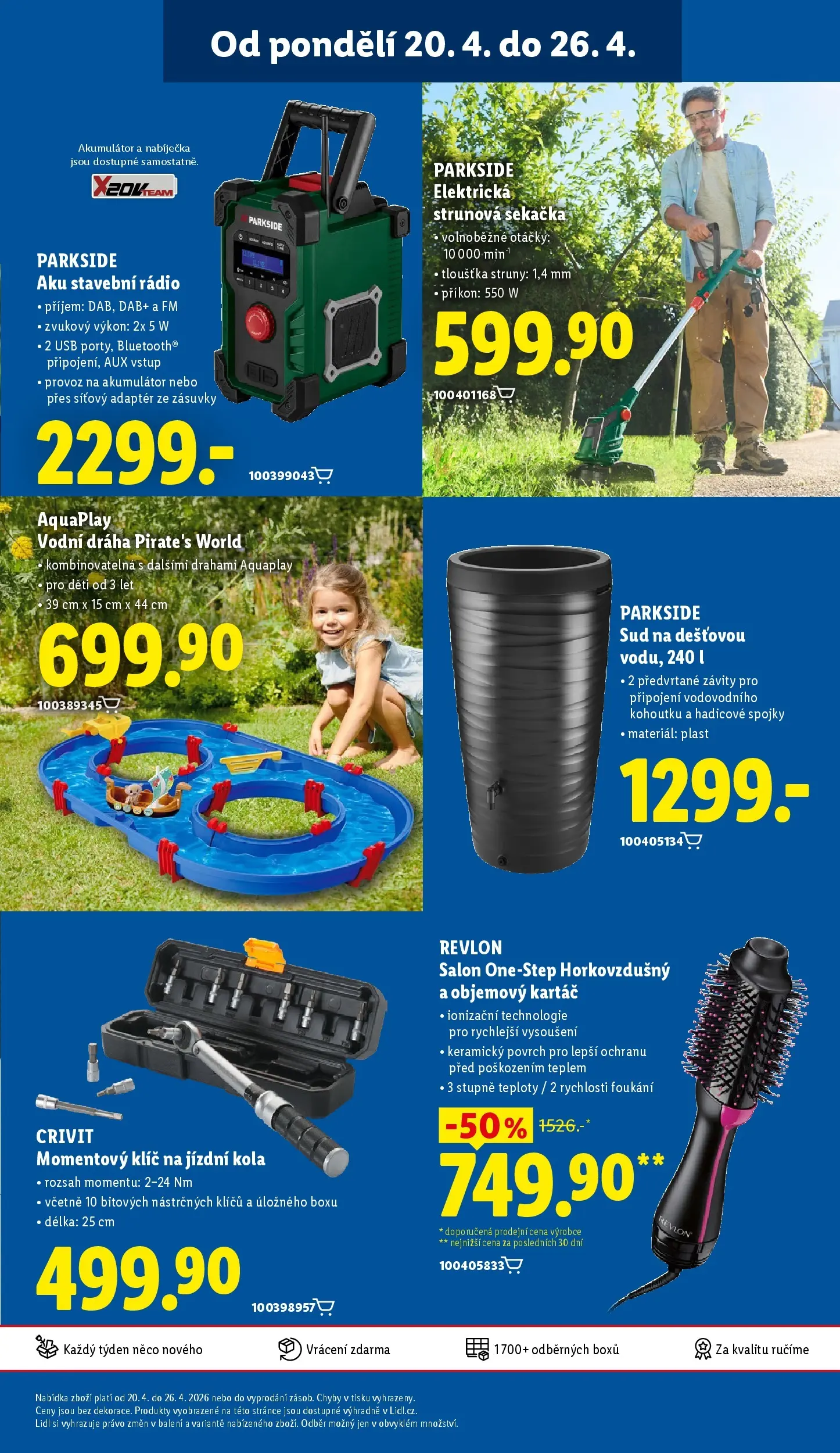 Lidl leták od 19.04.2026 - Nový akční leták | Strana: 41 | Produkty: Parkside, USB, Sekačka, Kola