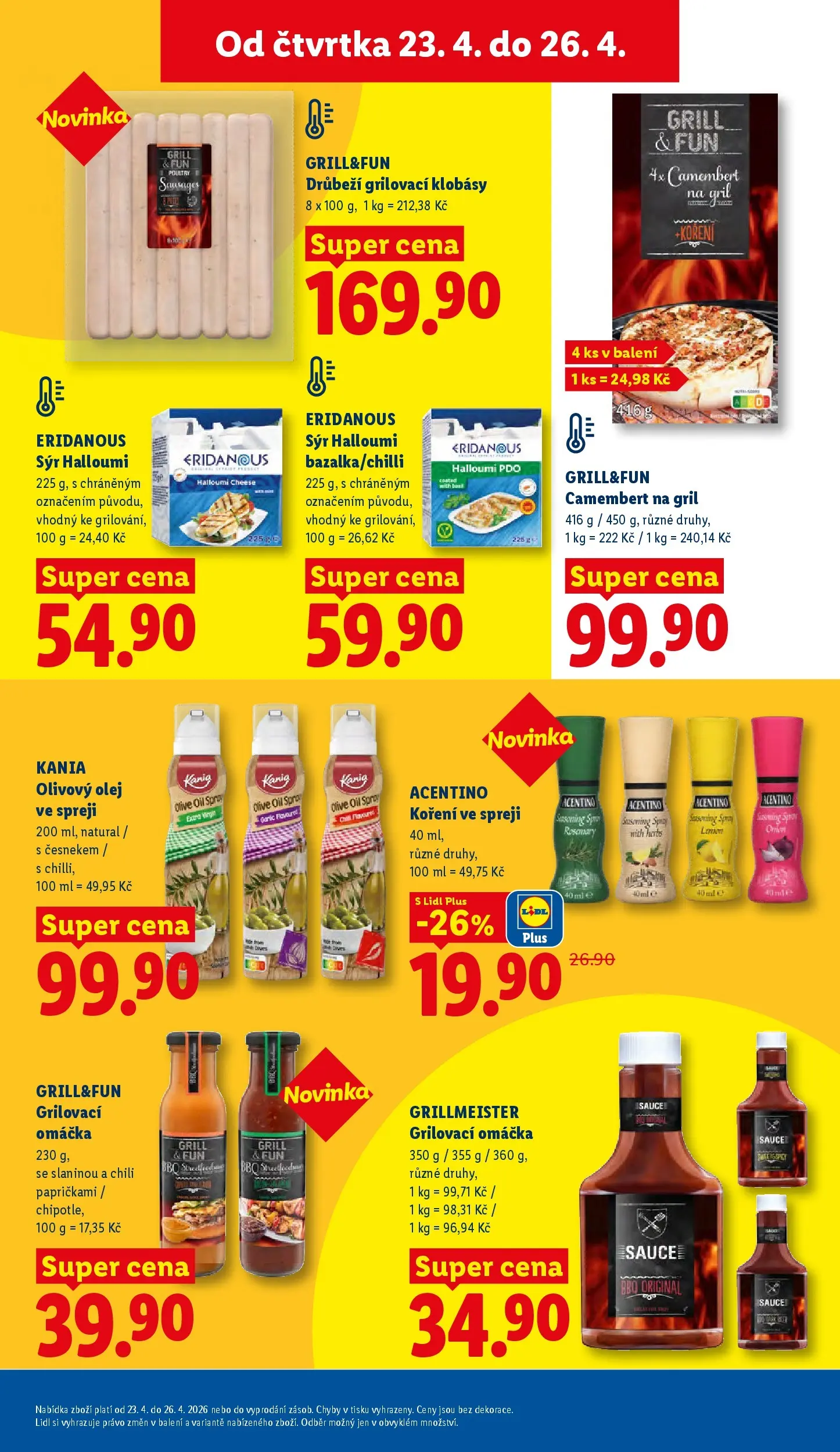 Lidl leták od 22.04.2026 - Nový akční leták | Strana: 17 | Produkty: Sýr, Gril, Halloumi, Olej ve spreji