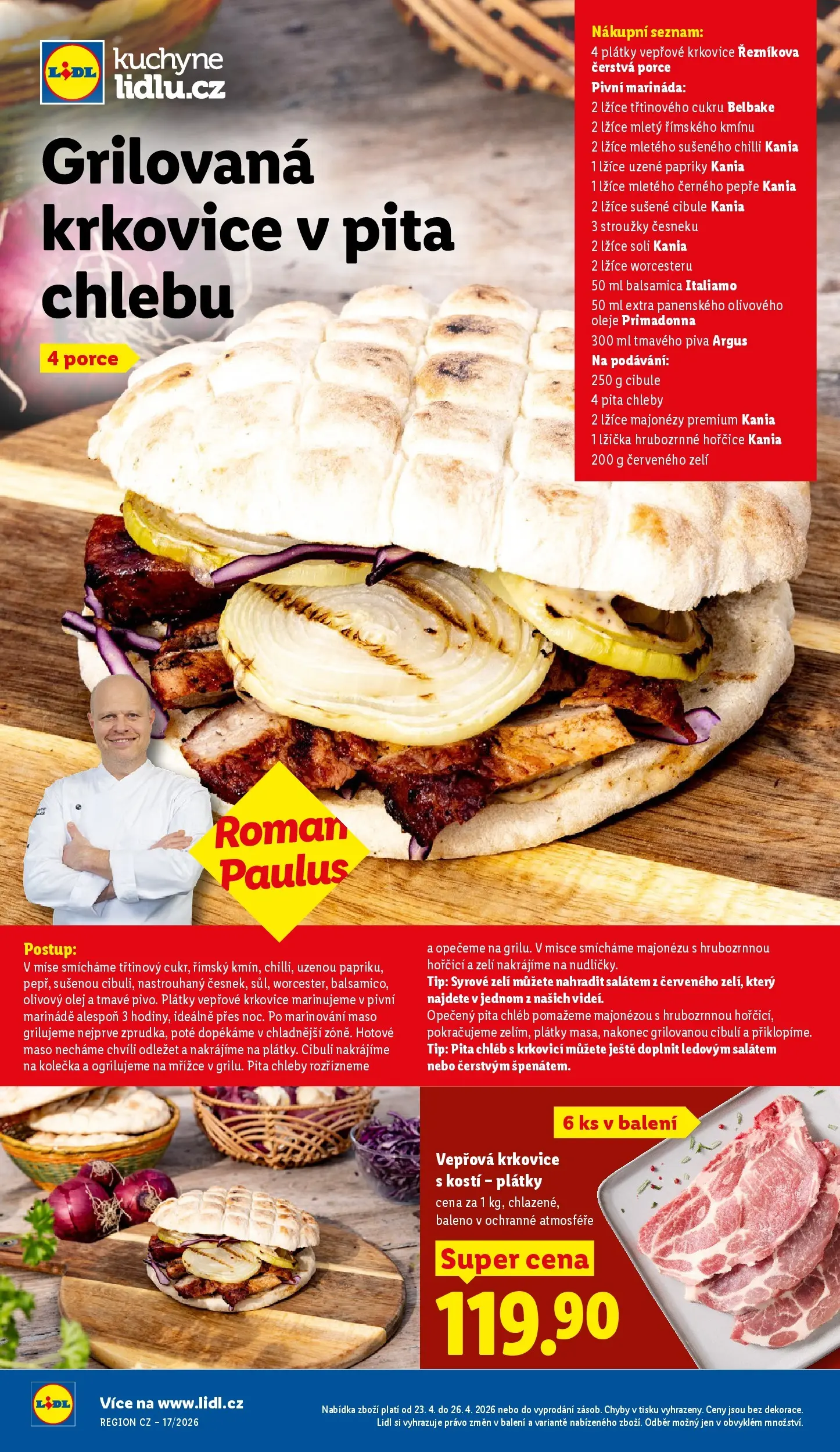 Lidl leták od 22.04.2026 - Nový akční leták | Strana: 27 | Produkty: Lžíce, Pivo, Pita chléb, Cibule