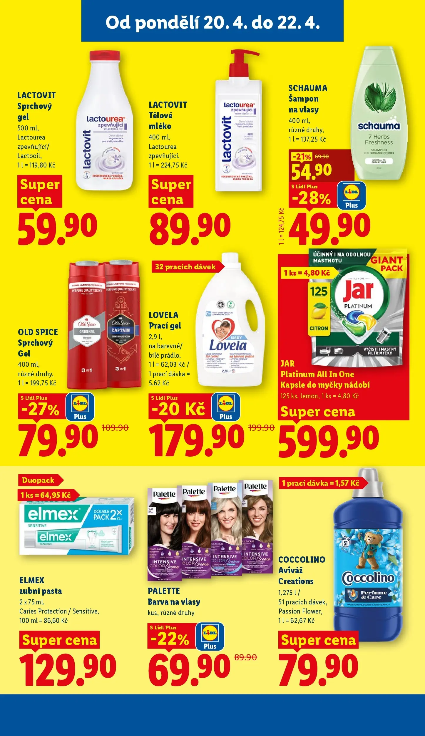 Lidl leták od 19.04.2026 - Nový akční leták | Strana: 21 | Produkty: Elmex, Prací gel, Citron, Body