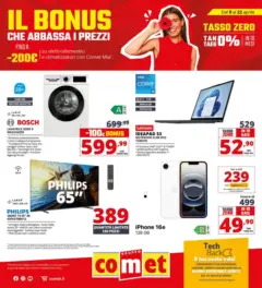 Anteprima del volantino Comet - Il bonus che abbassa i prezzi valido a partire dal 10.04.2026