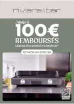 Pulsat OFFRE RIVIERA ET BAR : Jusuq'&agrave; 100&euro; de rembours&eacute;s sur une selection de plancha - au 31.05.2026