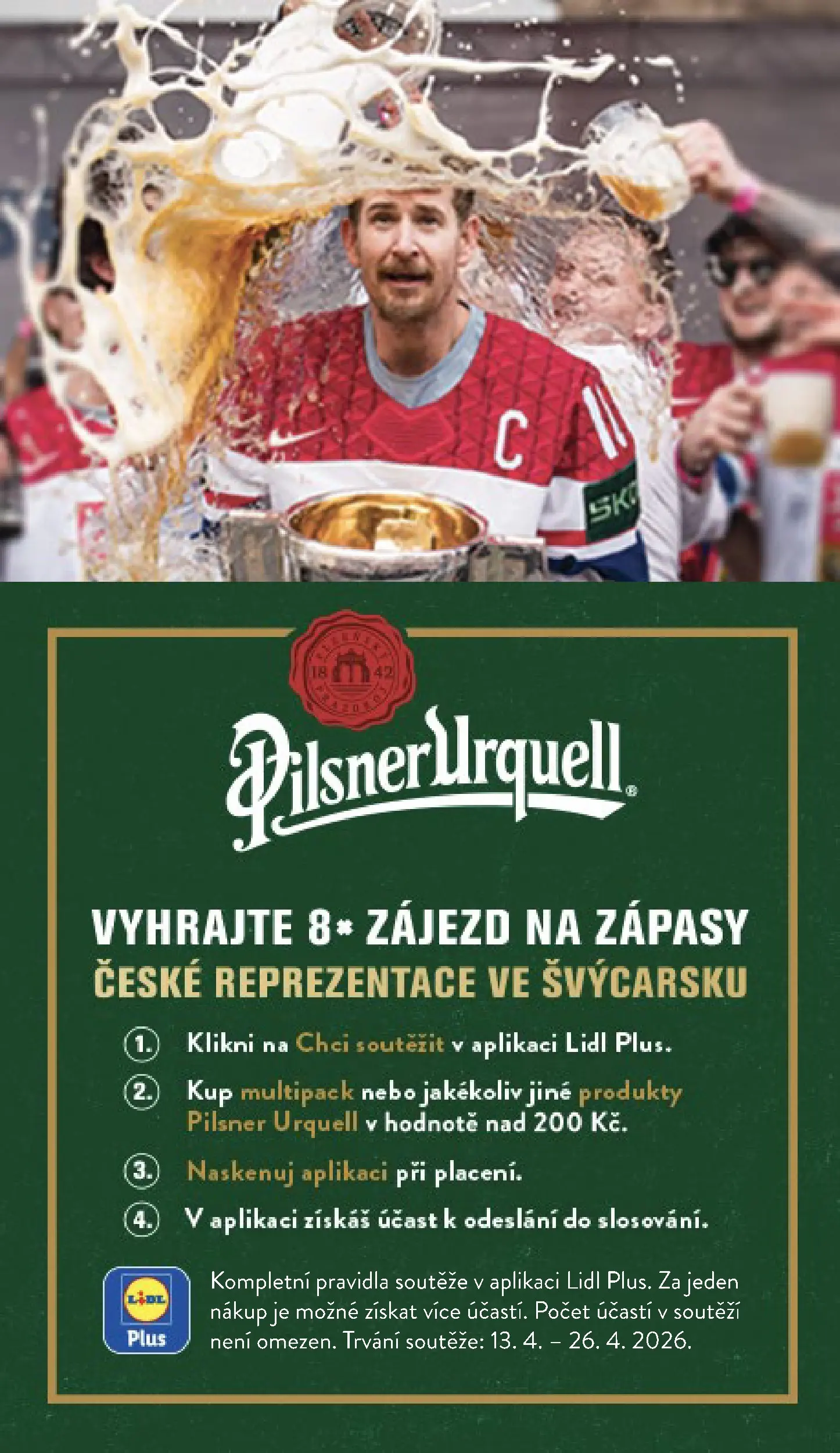 Lidl leták od 19.04.2026 - Nový akční leták | Strana: 44 | Produkty: Pilsner, Pilsner Urquell