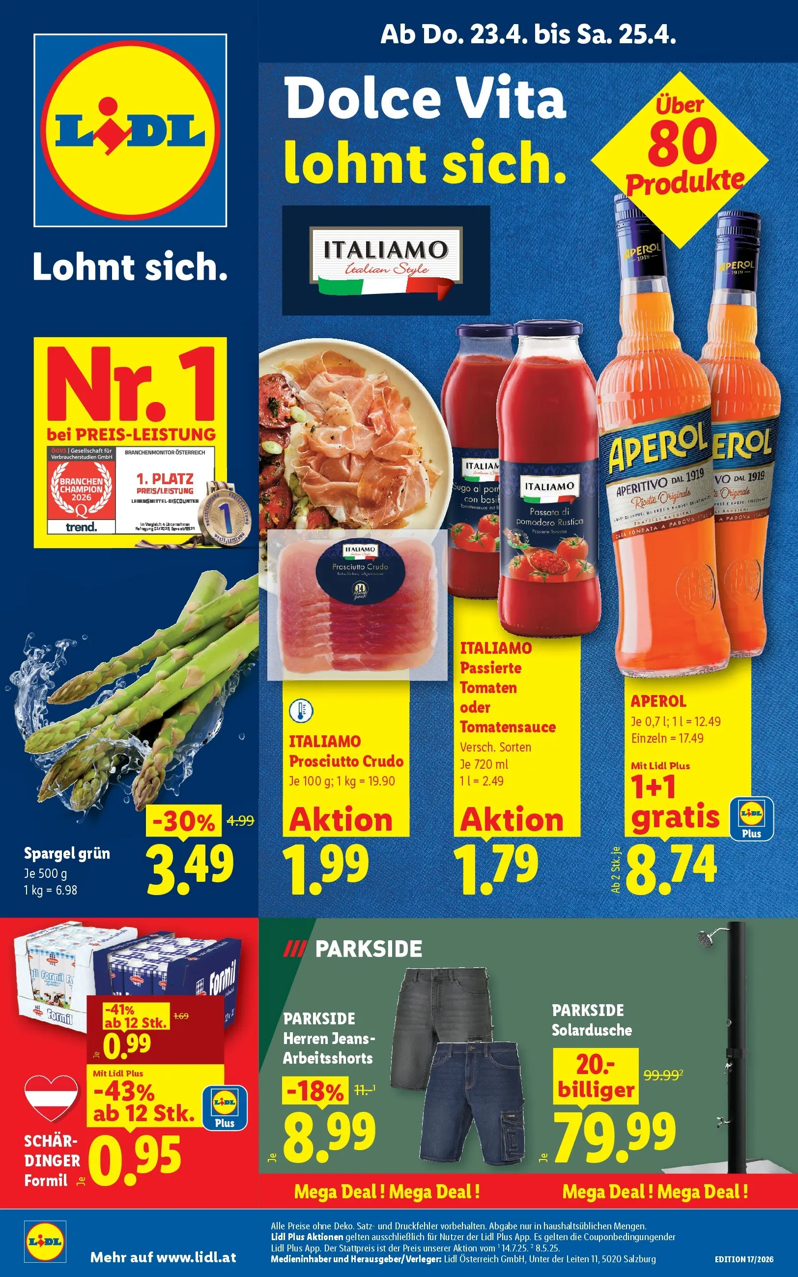Lidl - Lidl ab 22.04.2026 - Angebote ab donnerstag | Seite: 1 | Produkte: Jeans, Tomaten