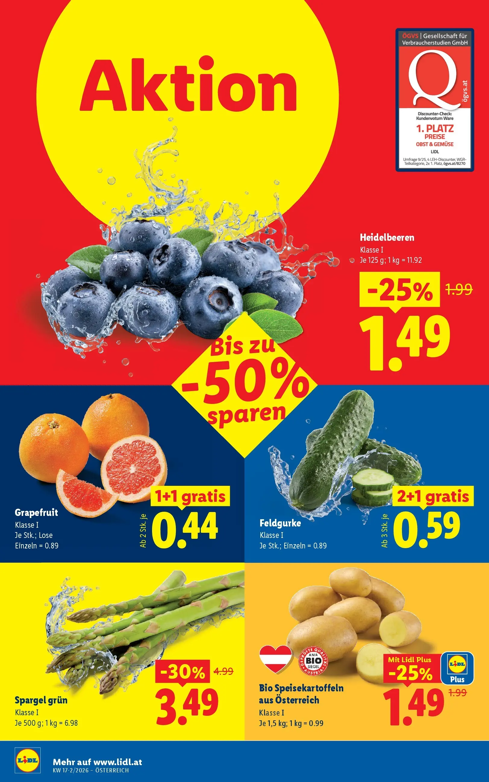 Lidl - Lidl ab 22.04.2026 - Angebote ab donnerstag | Seite: 4 | Produkte: Grapefruit, Gemüse, Obst