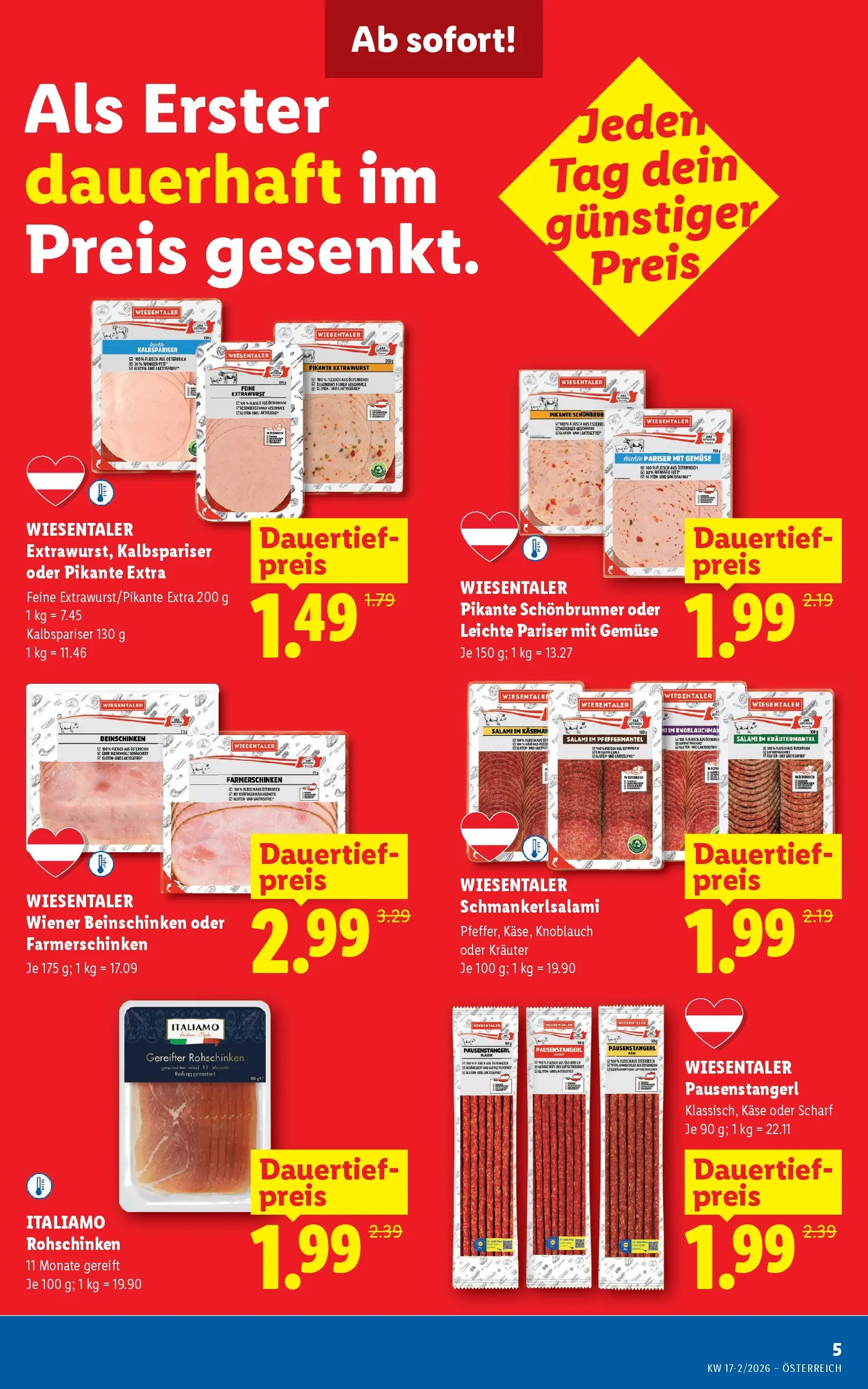 Lidl - Lidl ab 22.04.2026 - Angebote ab donnerstag | Seite: 7 | Produkte: Gemüse, Knoblauch, Käse, Salami