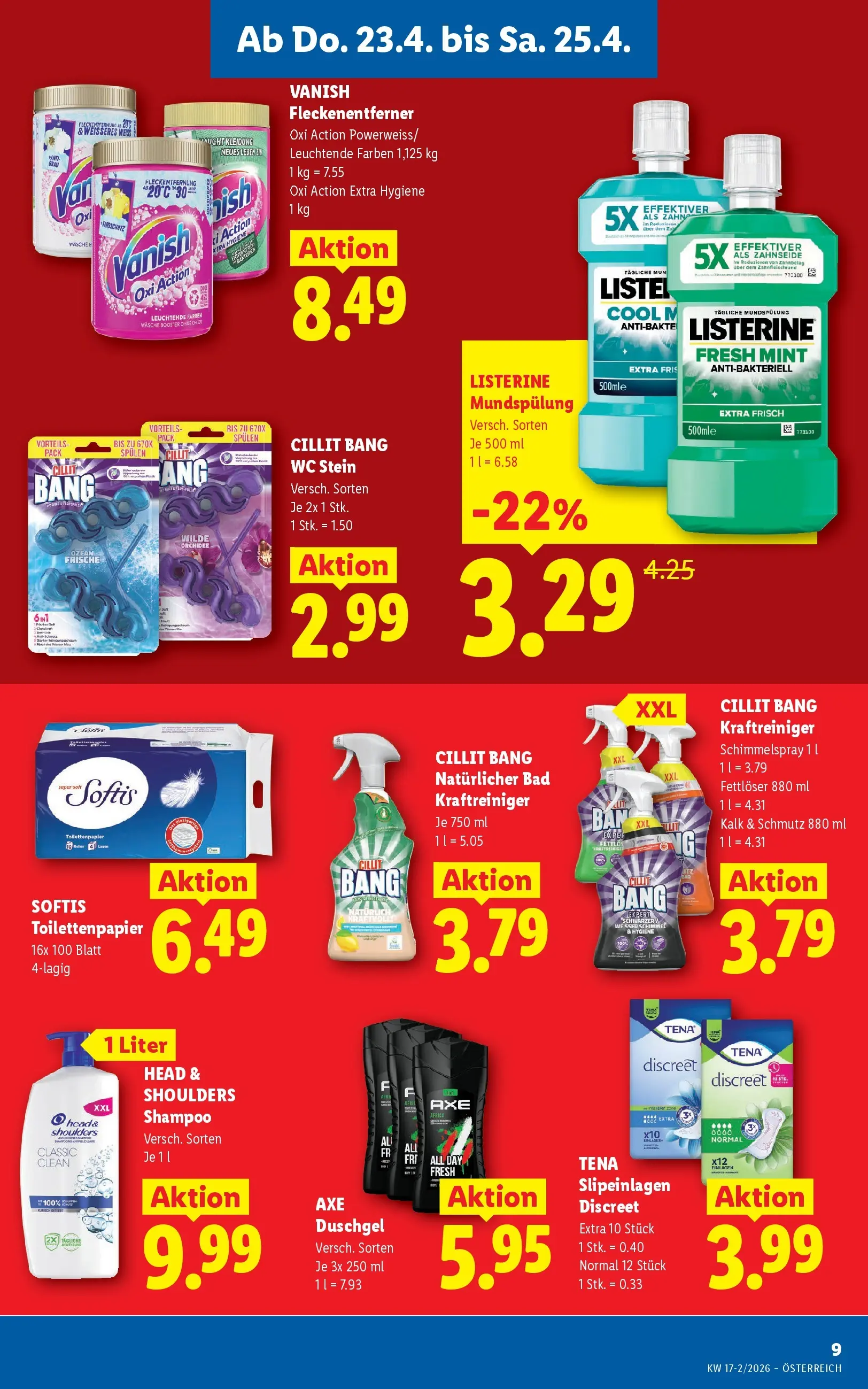 Lidl - Lidl ab 22.04.2026 - Angebote ab donnerstag | Seite: 11 | Produkte: WC Stein, Bad, Duschgel, Fleckenentferner