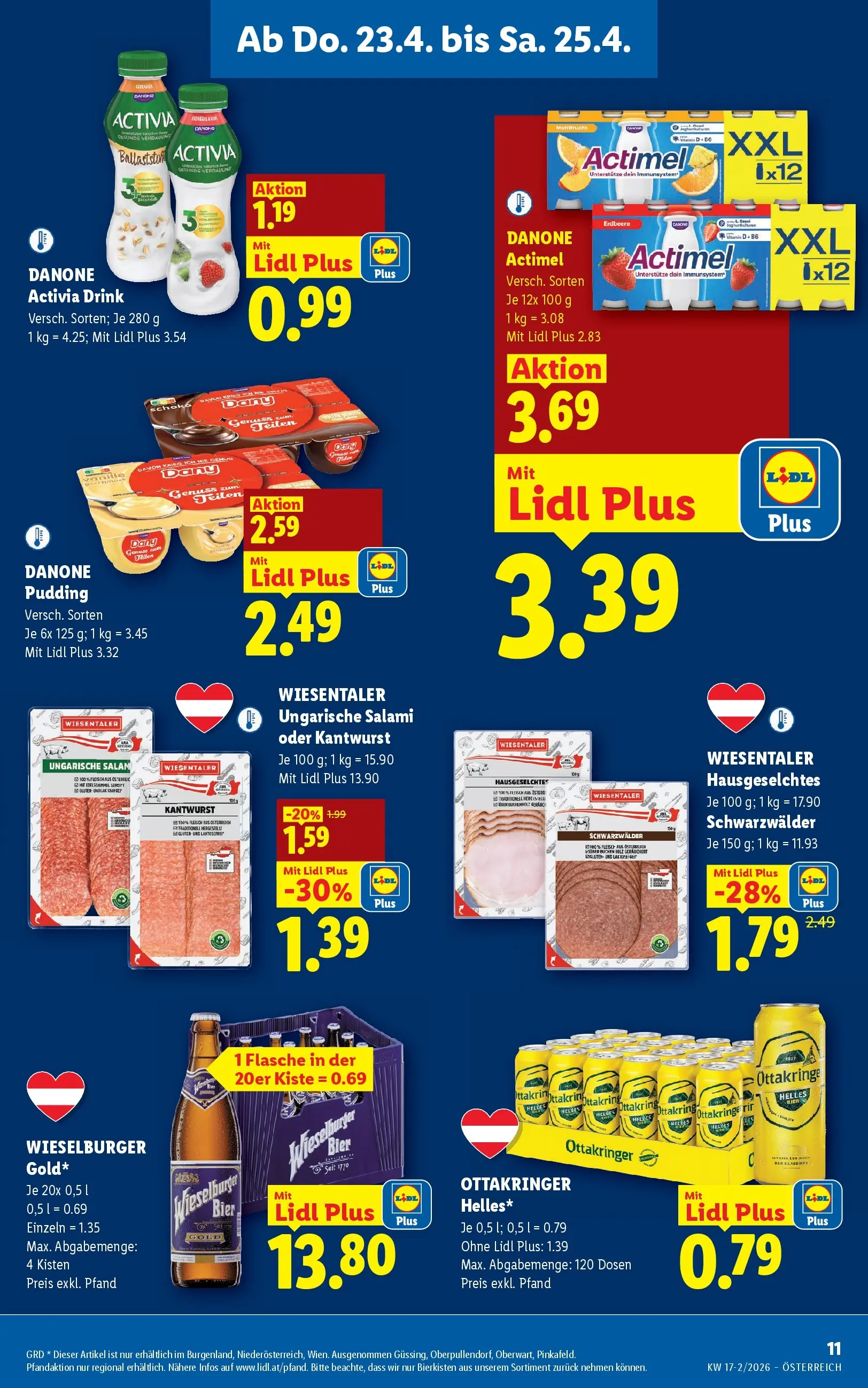 Lidl - Lidl ab 22.04.2026 - Angebote ab donnerstag | Seite: 13 | Produkte: Salami, Bier