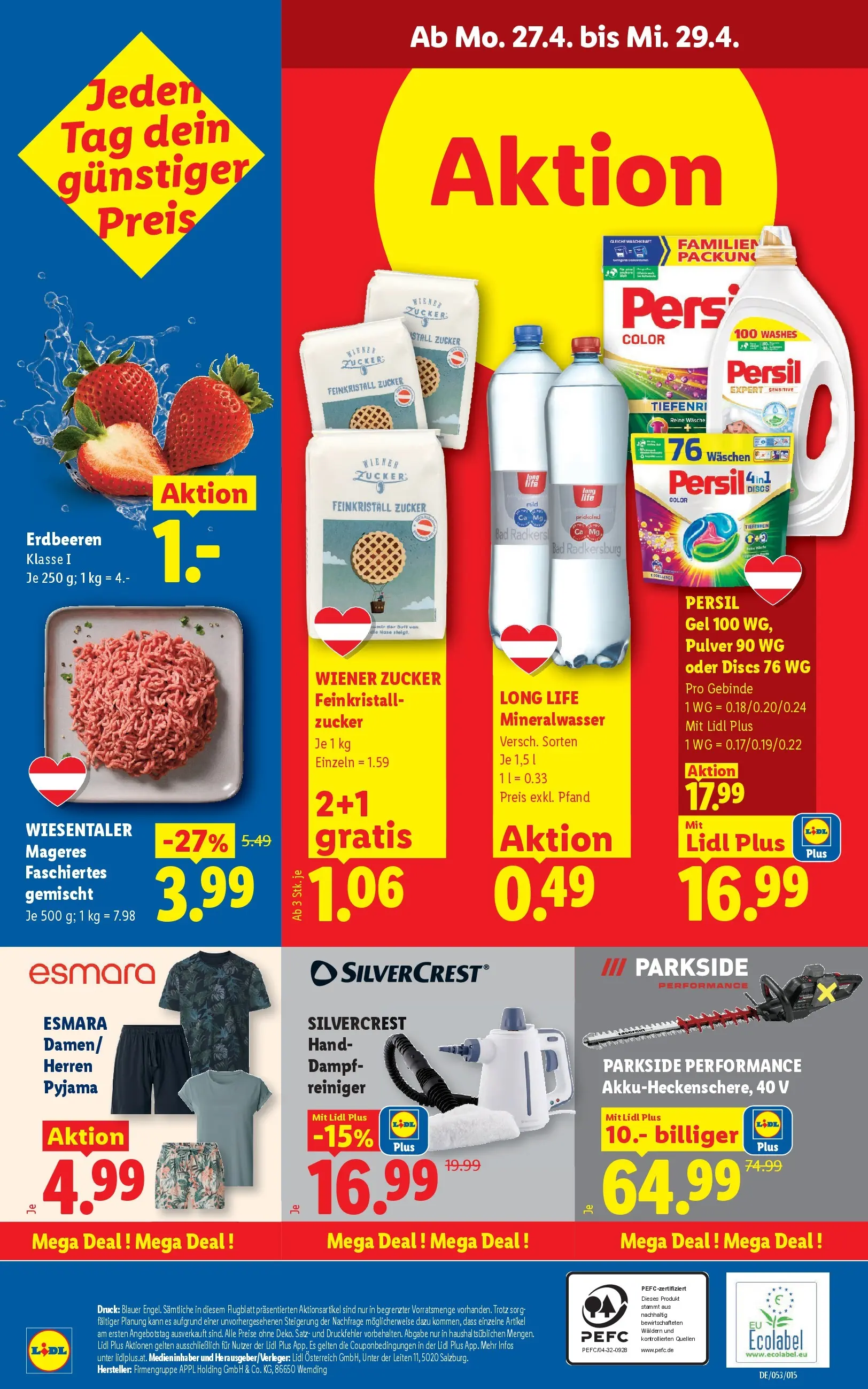 Lidl - Lidl ab 22.04.2026 - Angebote ab donnerstag | Seite: 34 | Produkte: Erdbeeren, Pyjama, Zucker, Bad