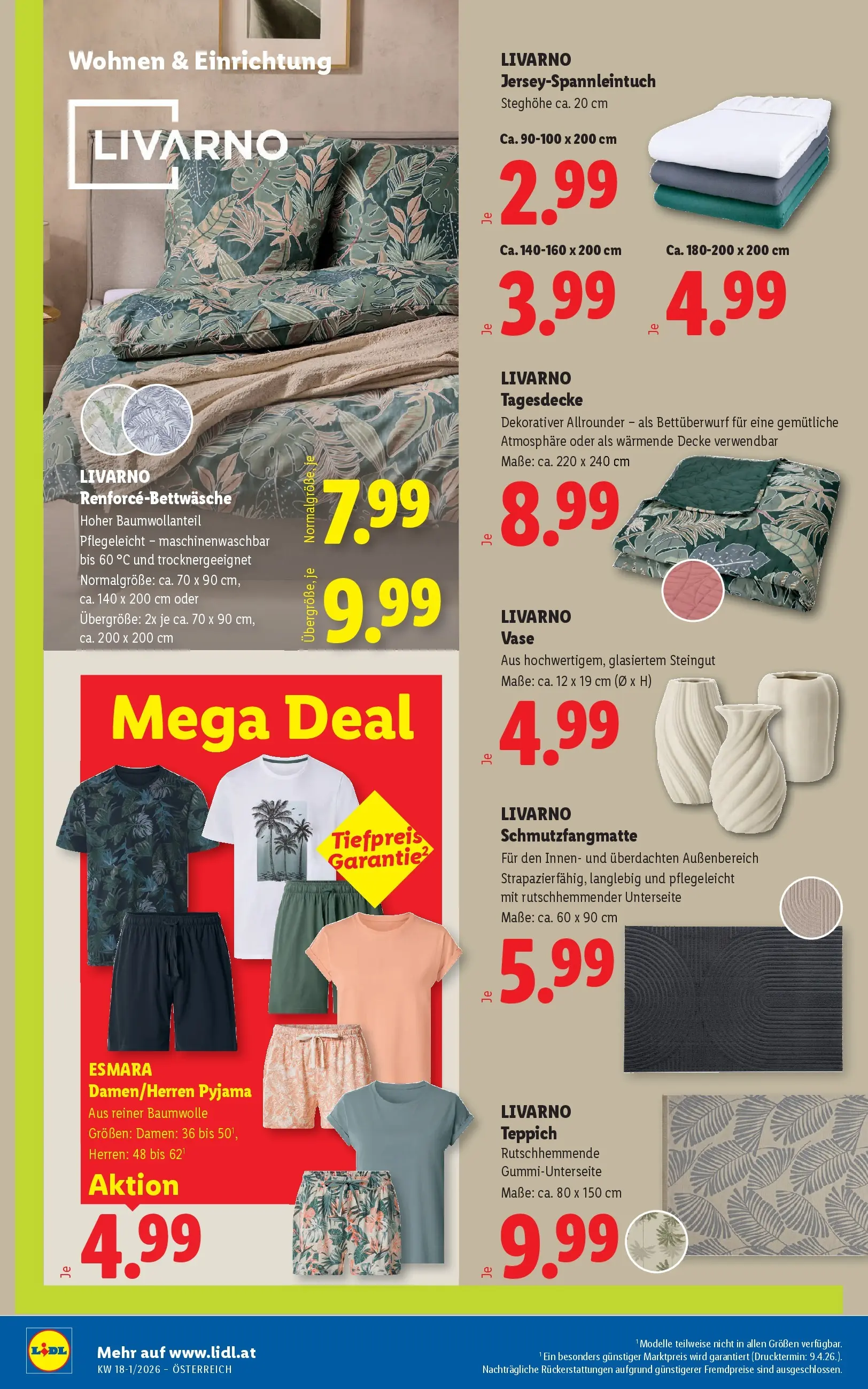 Lidl - Lidl ab 22.04.2026 - Angebote ab donnerstag | Seite: 41 | Produkte: Pyjama, Decke, Teppich, Vase