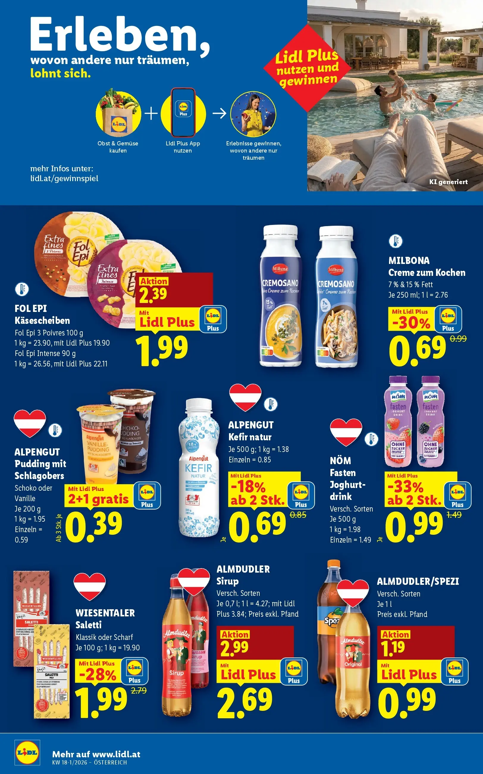 Lidl - Lidl ab 22.04.2026 - Angebote ab donnerstag | Seite: 45 | Produkte: Gemüse, Obst, Zucker, Creme