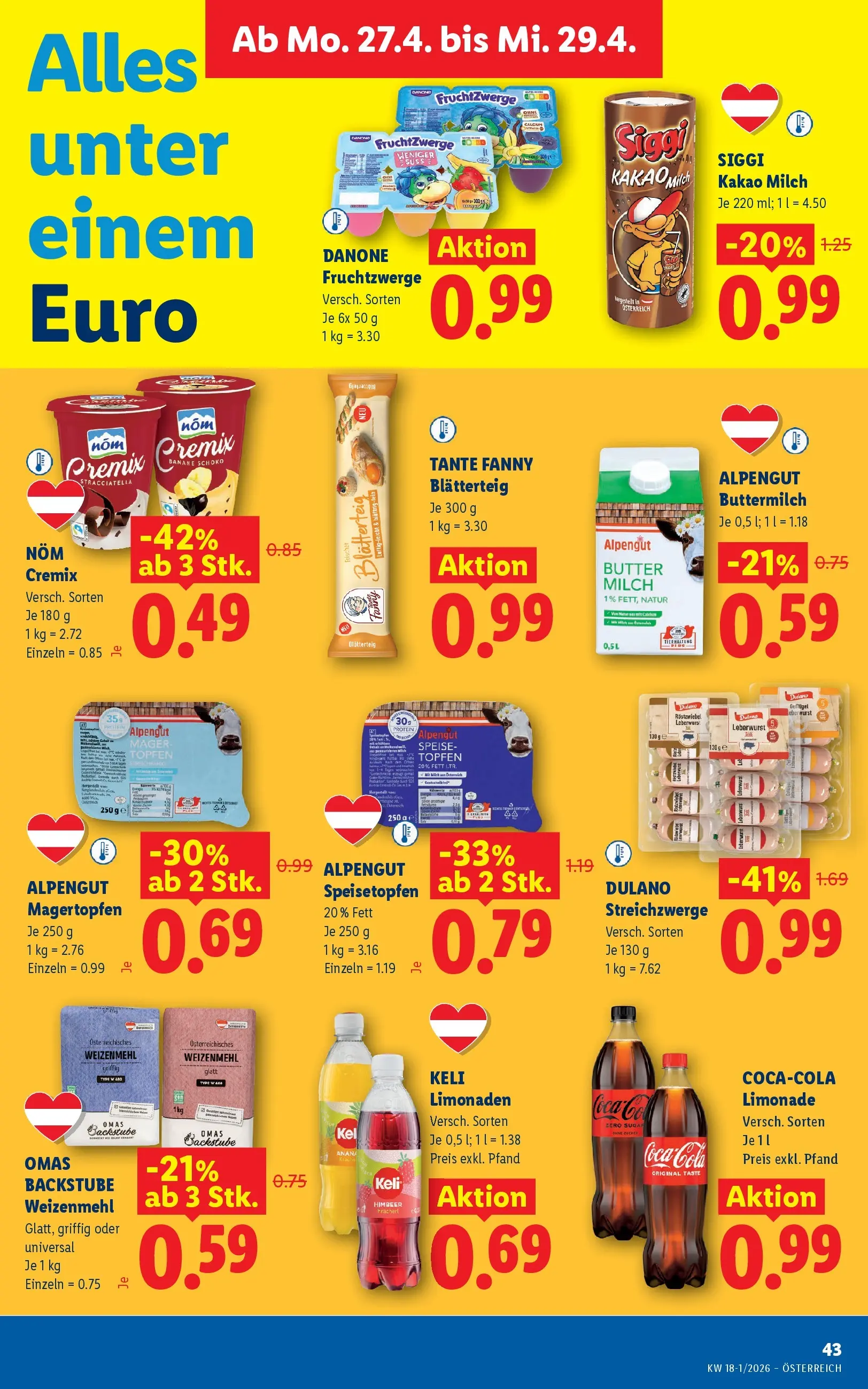 Lidl - Lidl ab 22.04.2026 - Angebote ab donnerstag | Seite: 48 | Produkte: Milch, Butter