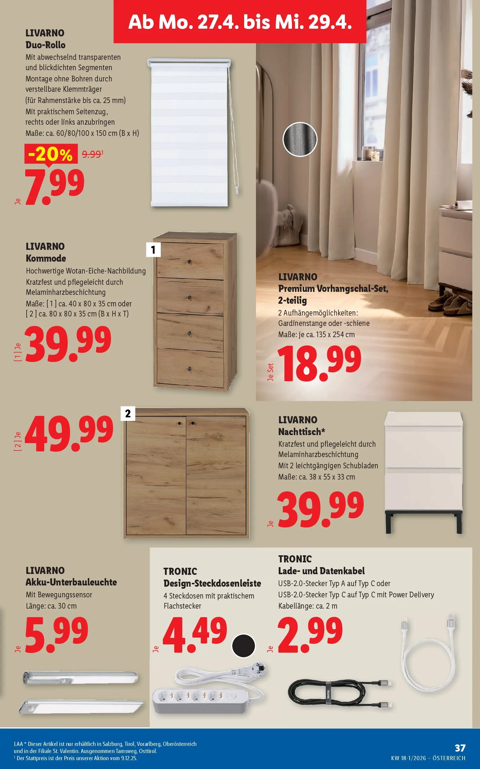 Lidl - Lidl ab 22.04.2026 - Angebote ab donnerstag | Seite: 42 | Produkte: Kommode