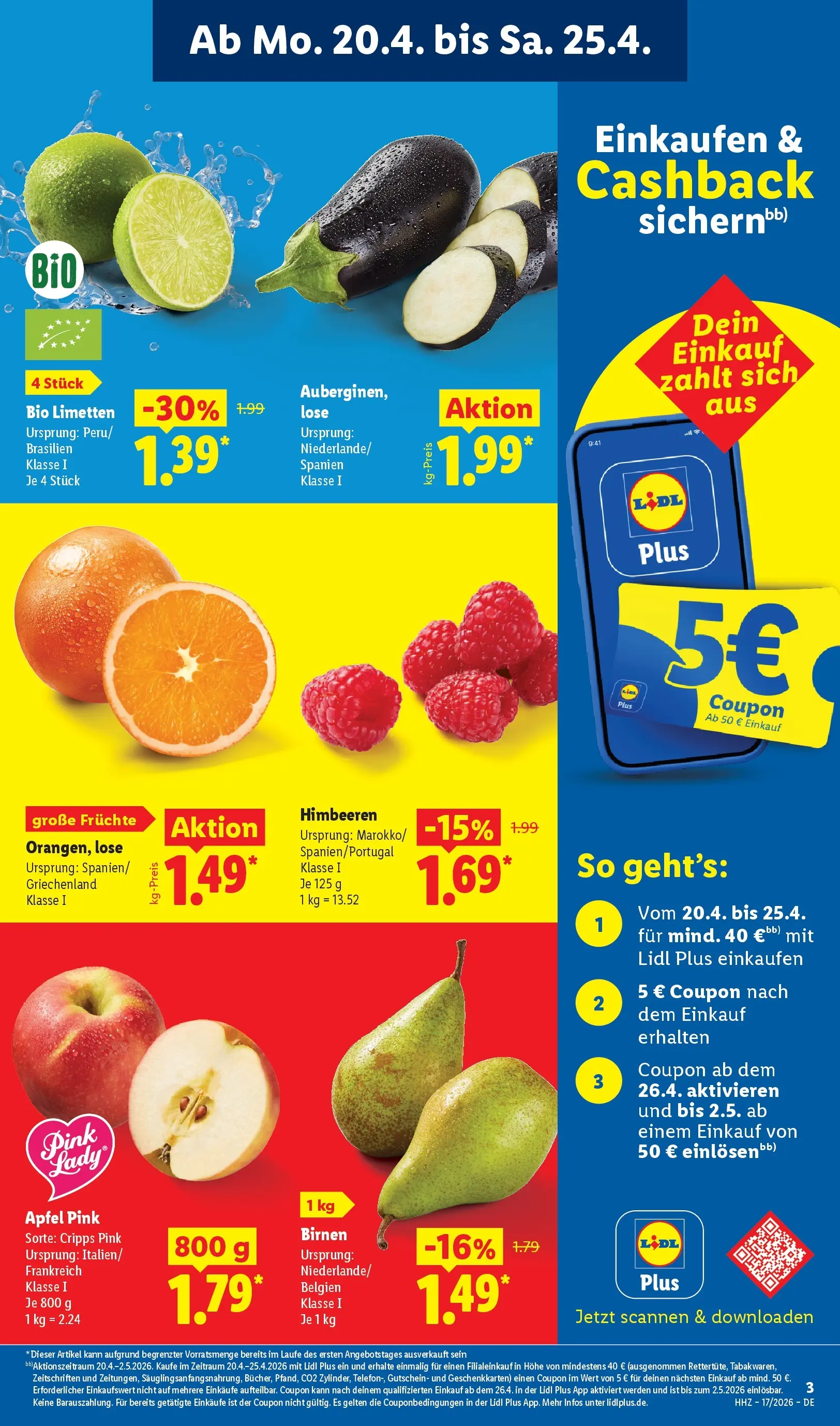 Lidl Prospekt Emlichheim (ab 20.04.2026) zum Blättern » Angebote | Seite: 5 | Produkte: Spargel, Schnitzel, Schinken