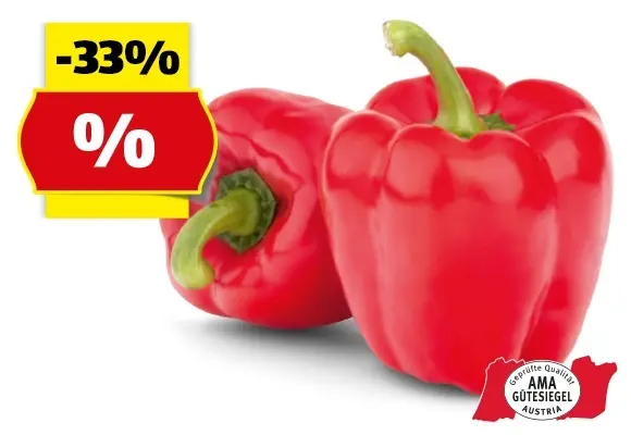 HOFER MARKTPLATZ Paprika rot aus &Ouml;sterreich