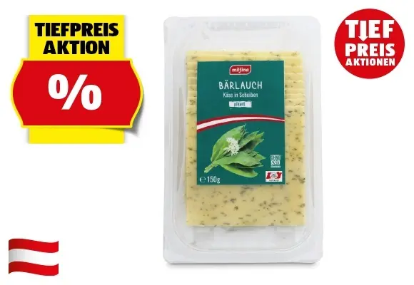 MILFINA K&auml;sespezialit&auml;t in Scheiben, 150 g