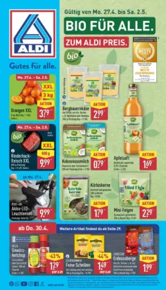 Aldi Wochenangebote ab 27.04.2026 gültig