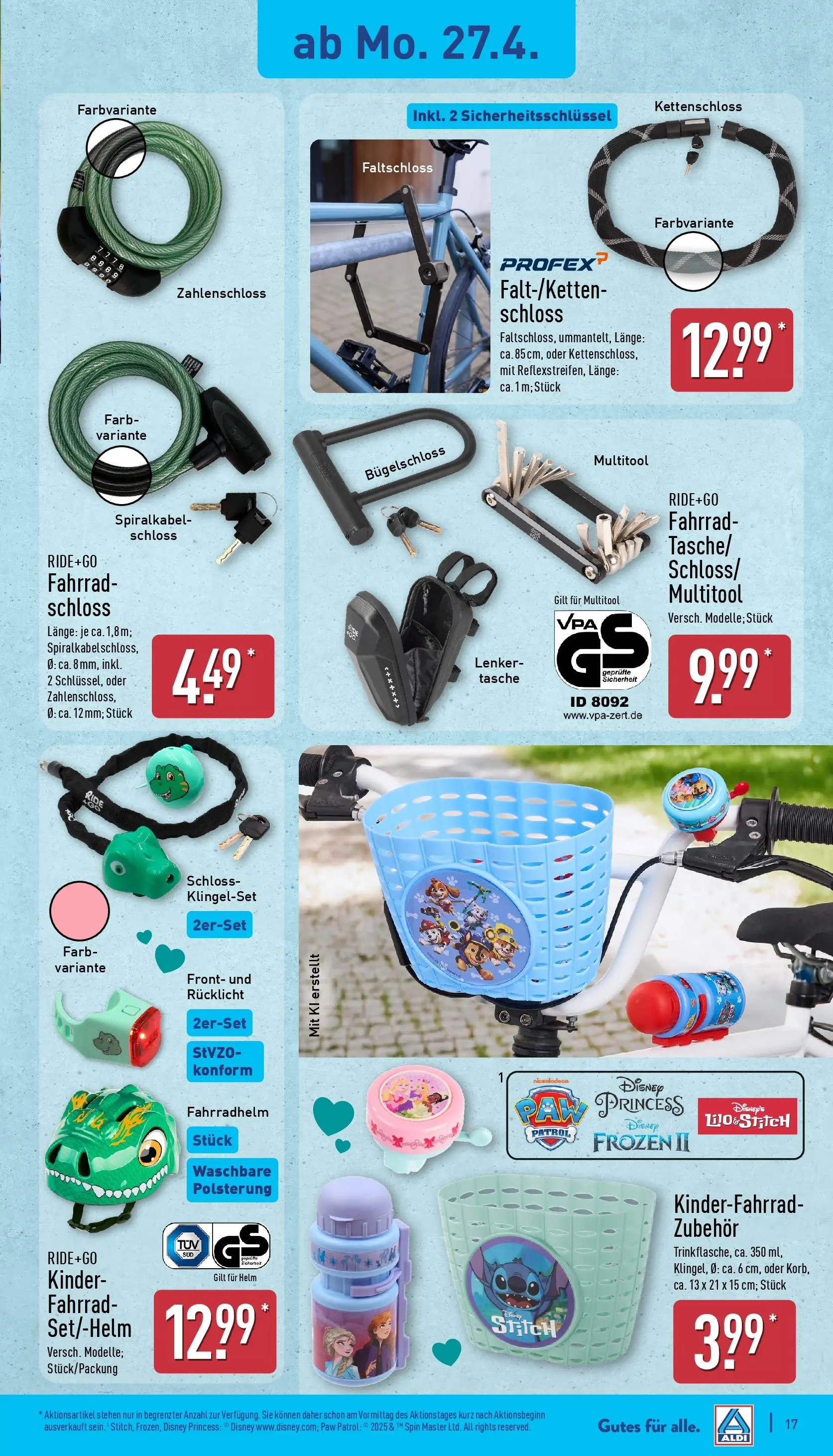 Aldi Wochenangebote (ab 27.04.2026) » Angebote Online | Seite: 17 | Produkte: Tasche, Fahrradhelm