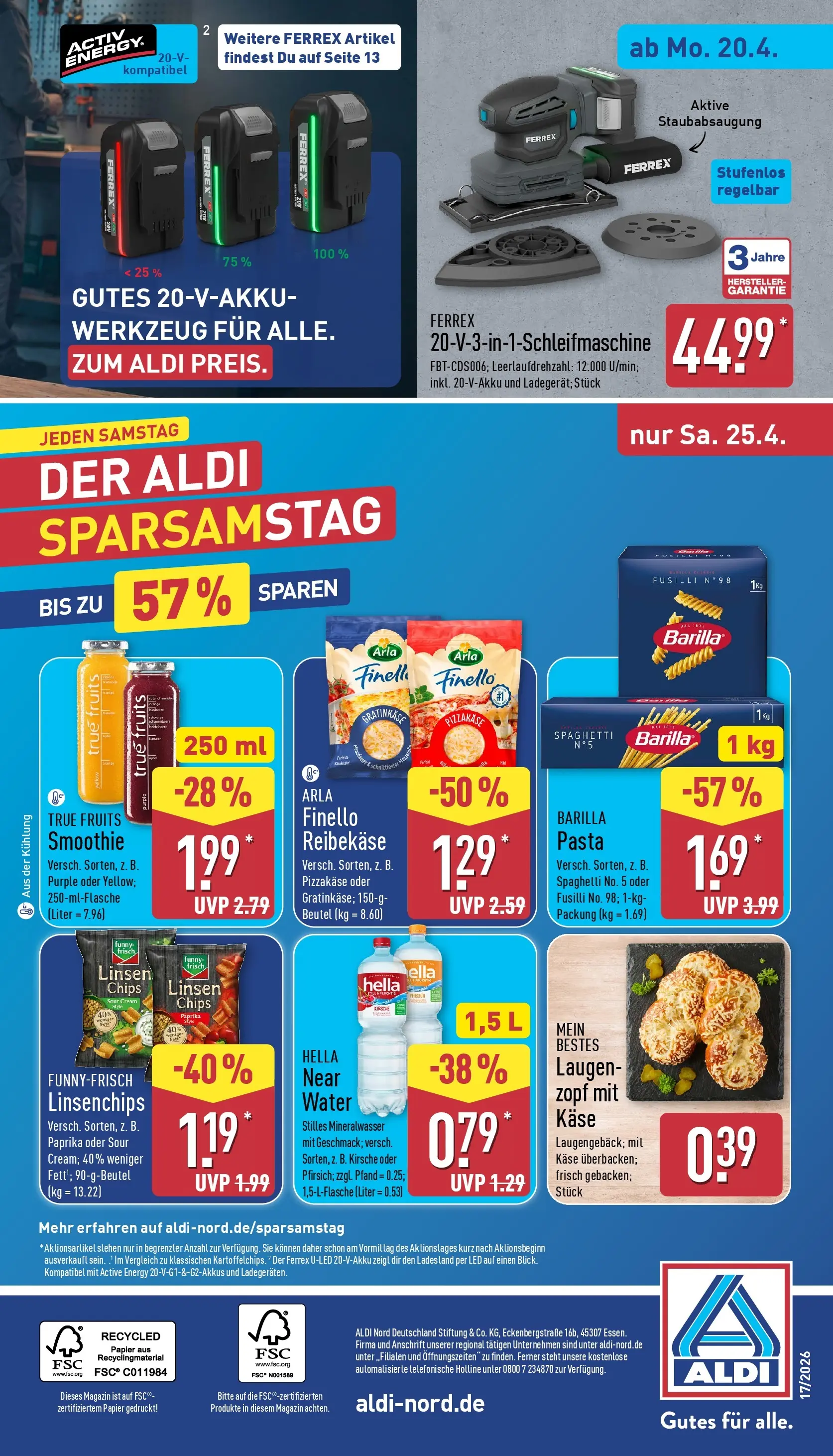 Aldi Wochenangebote (ab 20.04.2026) » Angebote Online | Seite: 35
