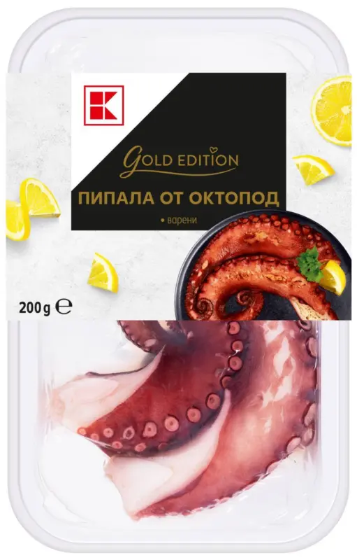 K-Gold Пипала от октопод варени, с кожа
