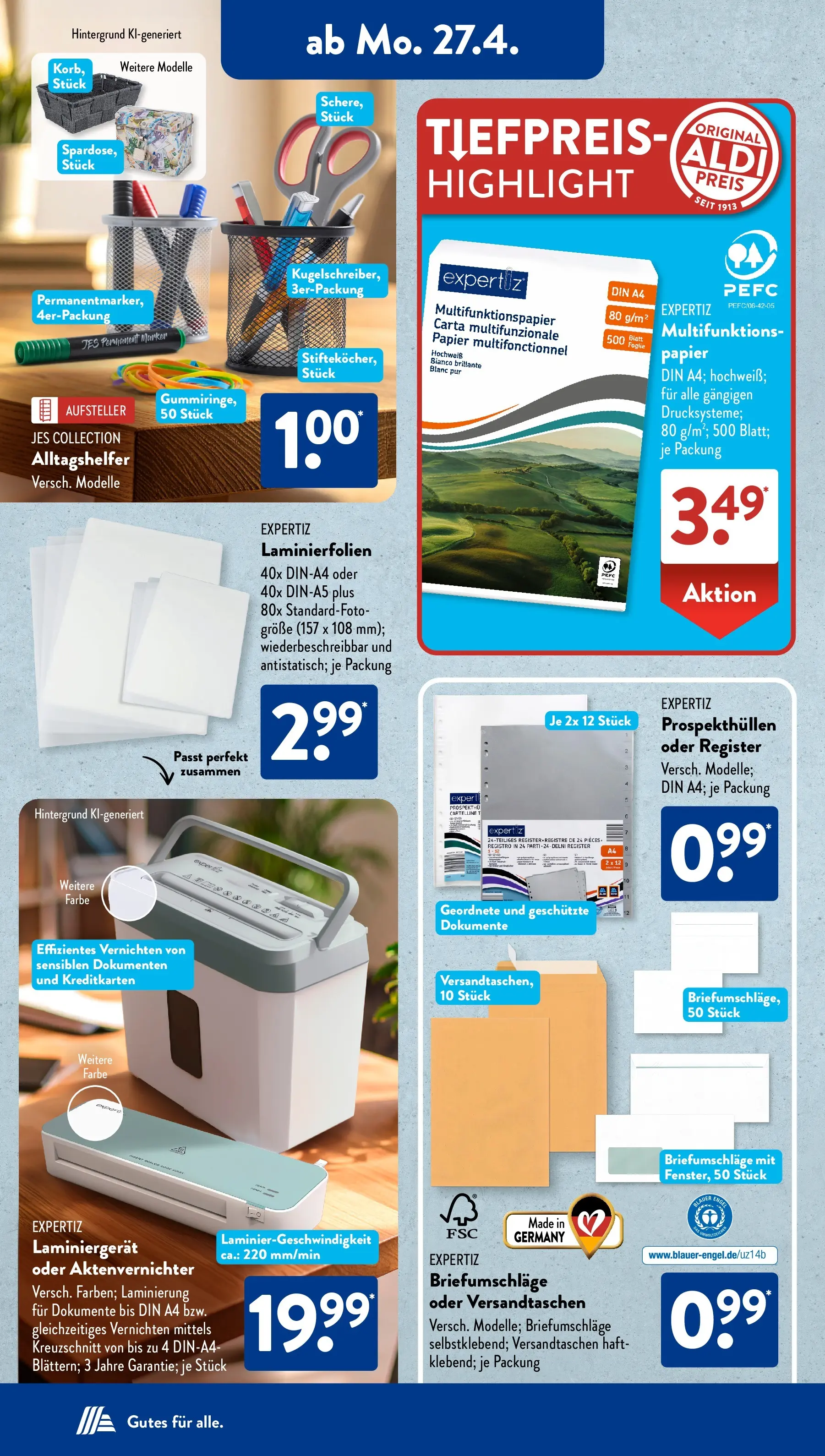 Aldi Süd - Aldi Süd: Wochenangebote (ab 26.04.2026) zum Blättern | Seite: 12 | Produkte: Aktenvernichter