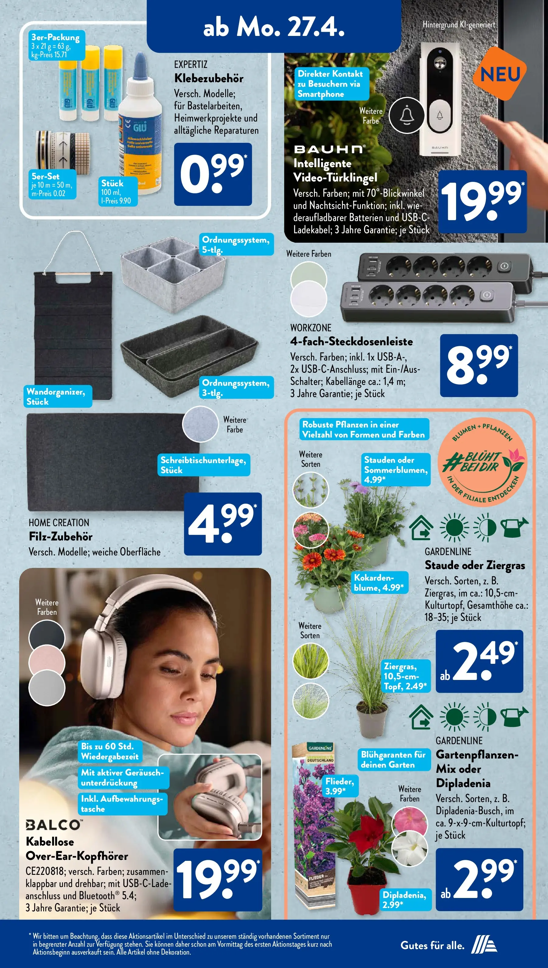Aldi Süd - Aldi Süd: Wochenangebote (ab 26.04.2026) zum Blättern | Seite: 13 | Produkte: Batterien, Blumen, Home creation, Smartphone