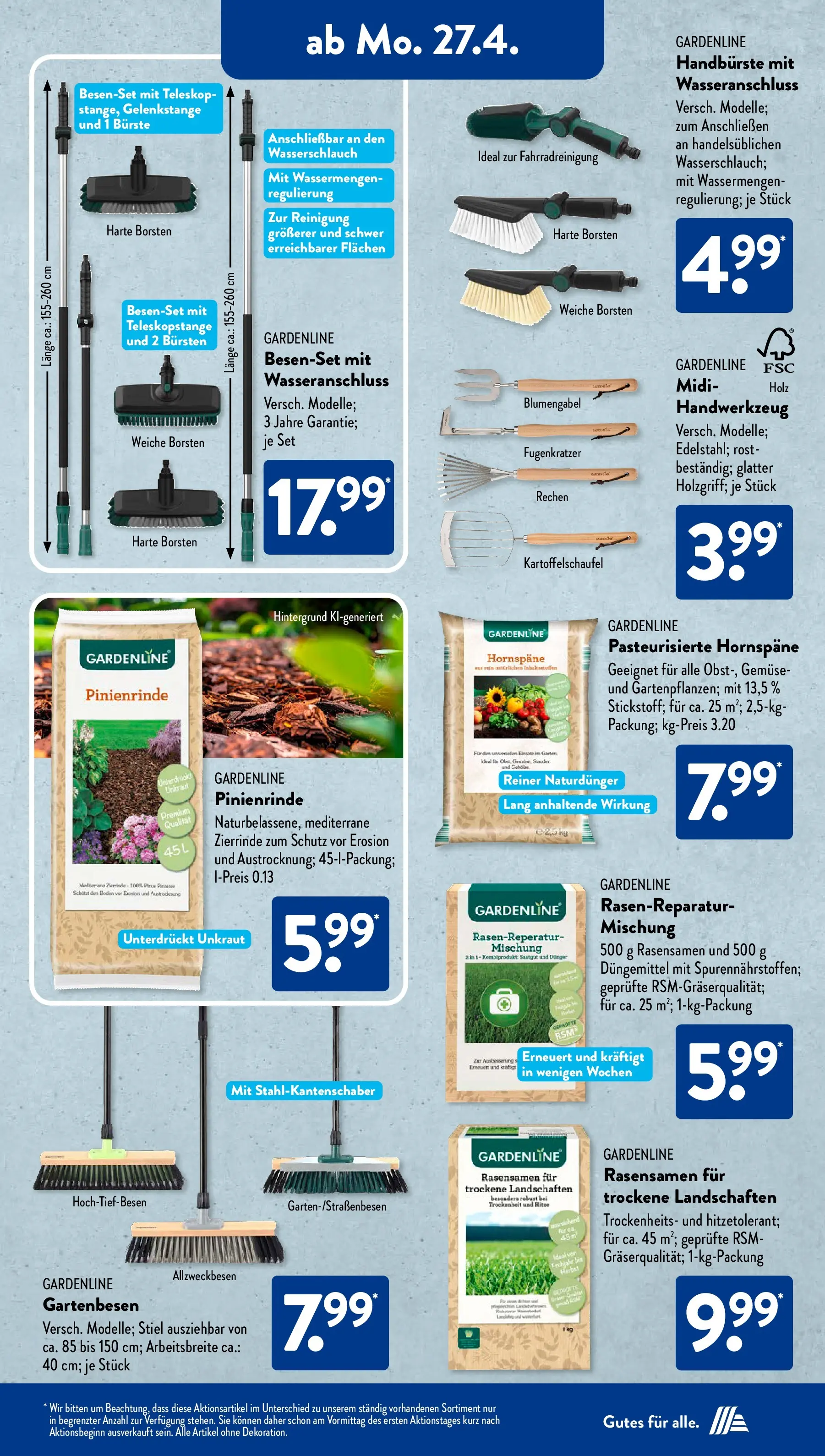 Aldi Süd - Aldi Süd: Wochenangebote (ab 26.04.2026) zum Blättern | Seite: 15 | Produkte: Bürste, Gemüse