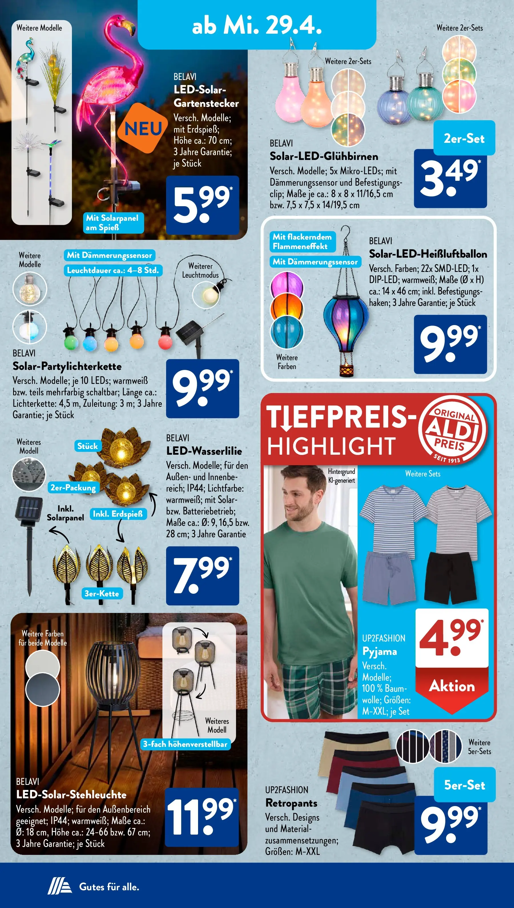 Aldi Süd - Aldi Süd: Wochenangebote (ab 26.04.2026) zum Blättern | Seite: 20 | Produkte: Up2fashion, Belavi, Pyjama