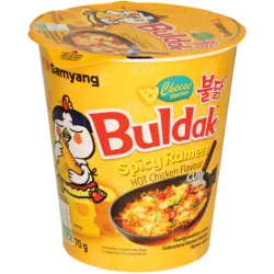 Ramen mit Hot Chicken- & K&auml;se-Geschmack mit Zuckern und S&uuml;ssungsmittel