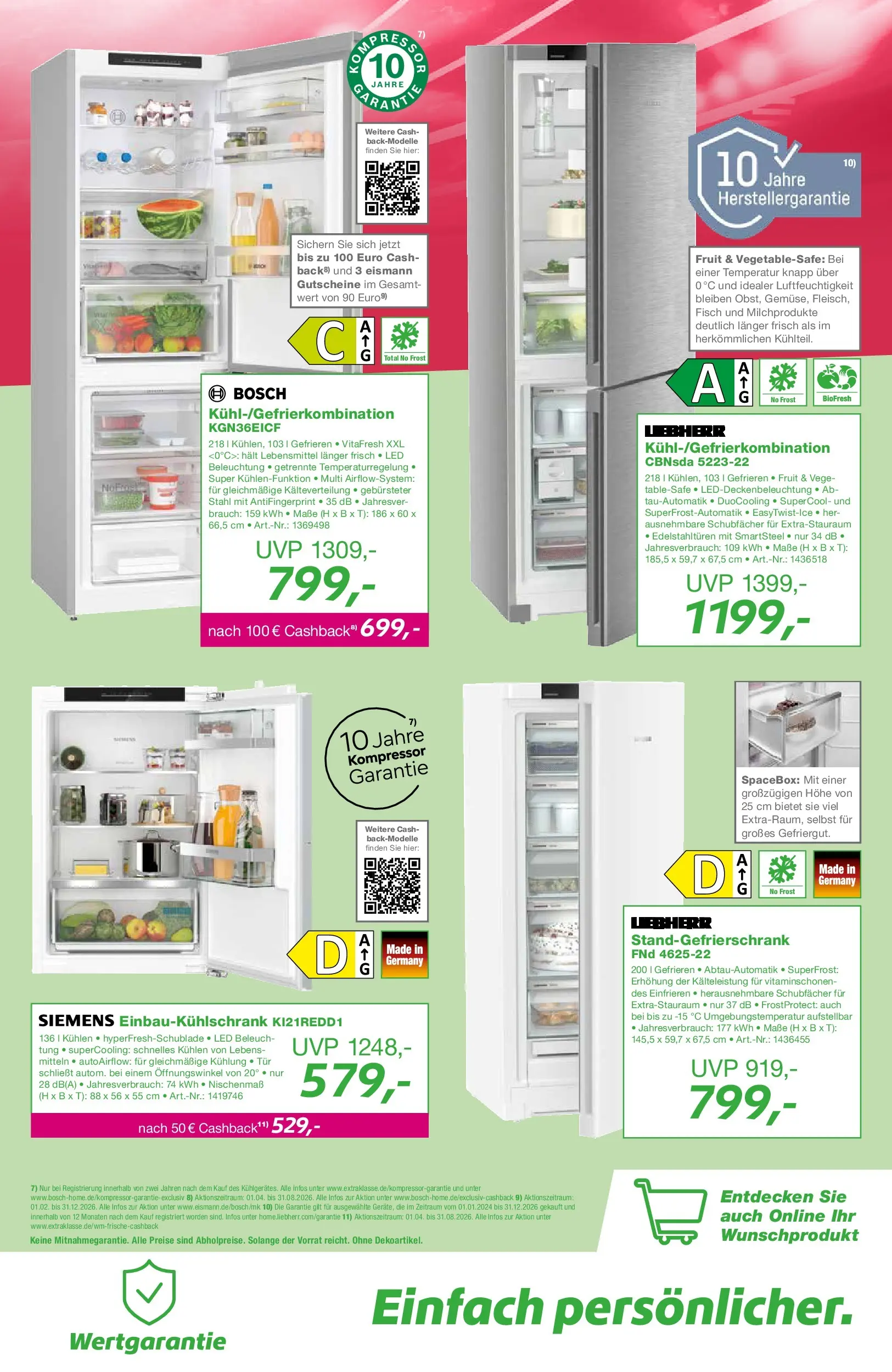 Angebote - EP:ElectronicPartner: Entdecke aktuelle Angebote (ab 23.04.2026) zum Blättern | Seite: 3 | Produkte: Bosch, Siemens, Tür, Fisch