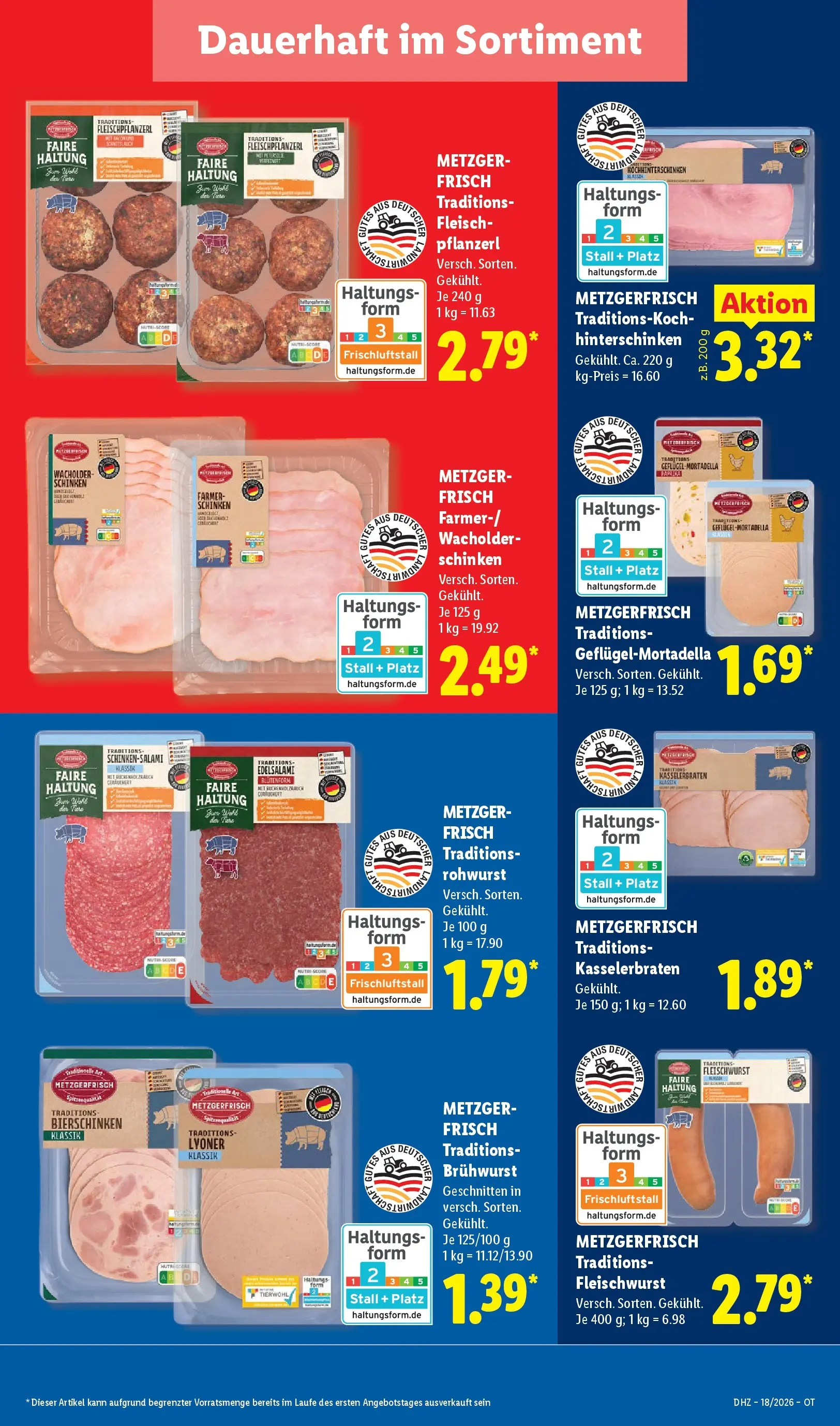 Lidl Prospekt Senftenberg (ab 27.04.2026) zum Blättern » Angebote | Seite: 13 | Produkte: Paprika, Schinken, Fleisch