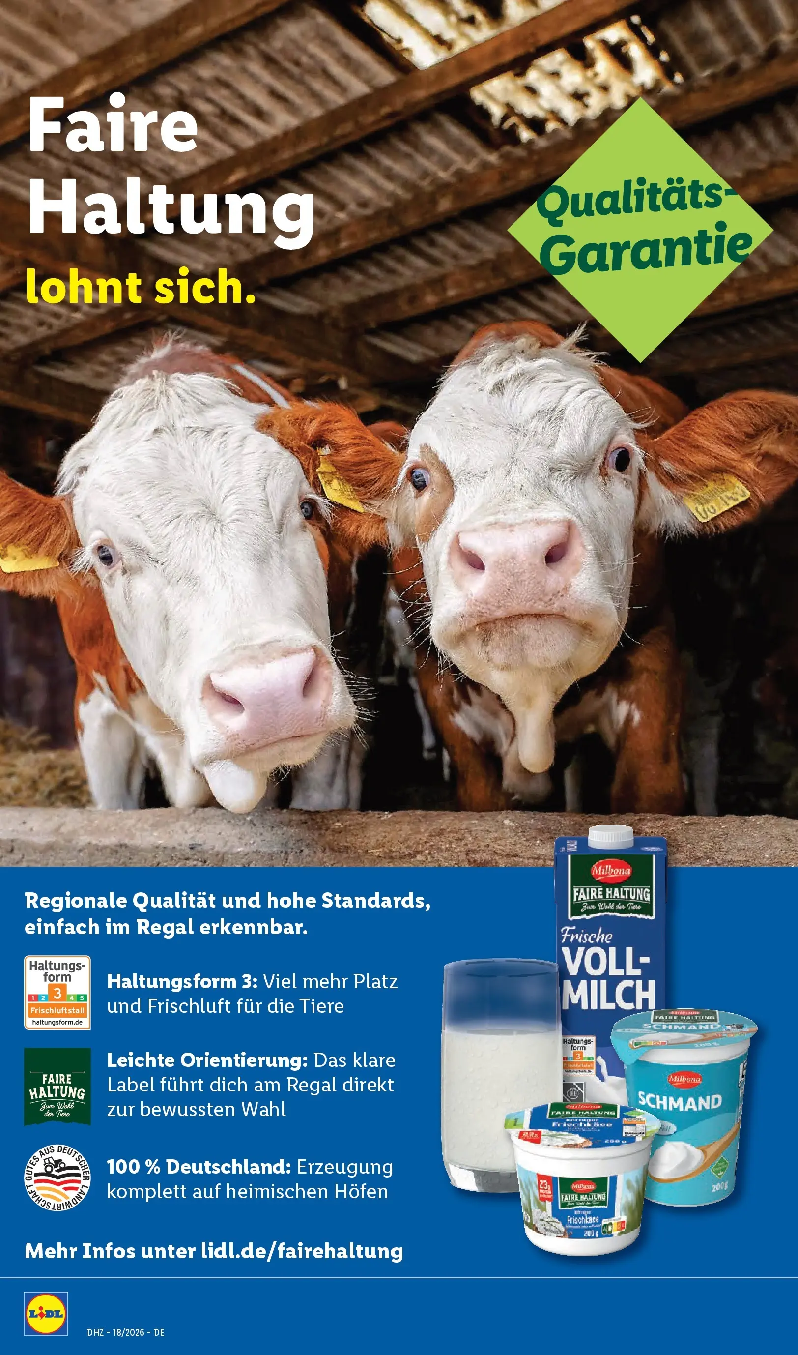 Lidl Prospekt Bergisch Gladbach (ab 27.04.2026) zum Blättern » Angebote | Seite: 20 | Produkte: Milch, Regal, Frischkase