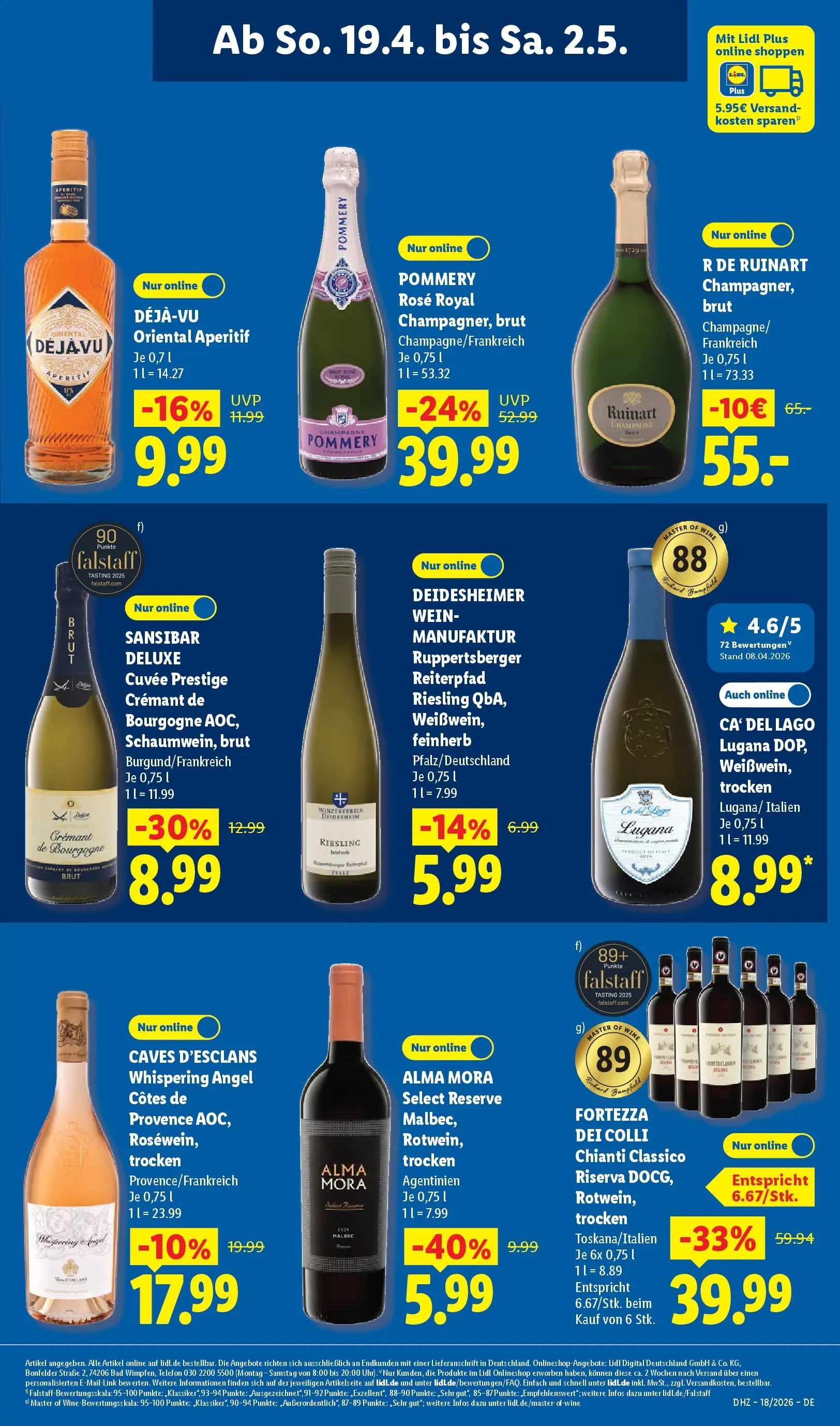 Lidl Prospekt Bergisch Gladbach (ab 27.04.2026) zum Blättern » Angebote | Seite: 27 | Produkte: Bad, Wein, Telefon