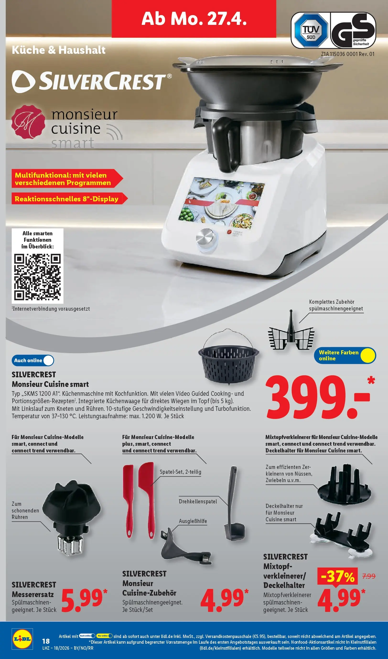 Lidl Prospekt Bergisch Gladbach (ab 27.04.2026) zum Blättern » Angebote | Seite: 34 | Produkte: Küche, Zwiebeln, Video