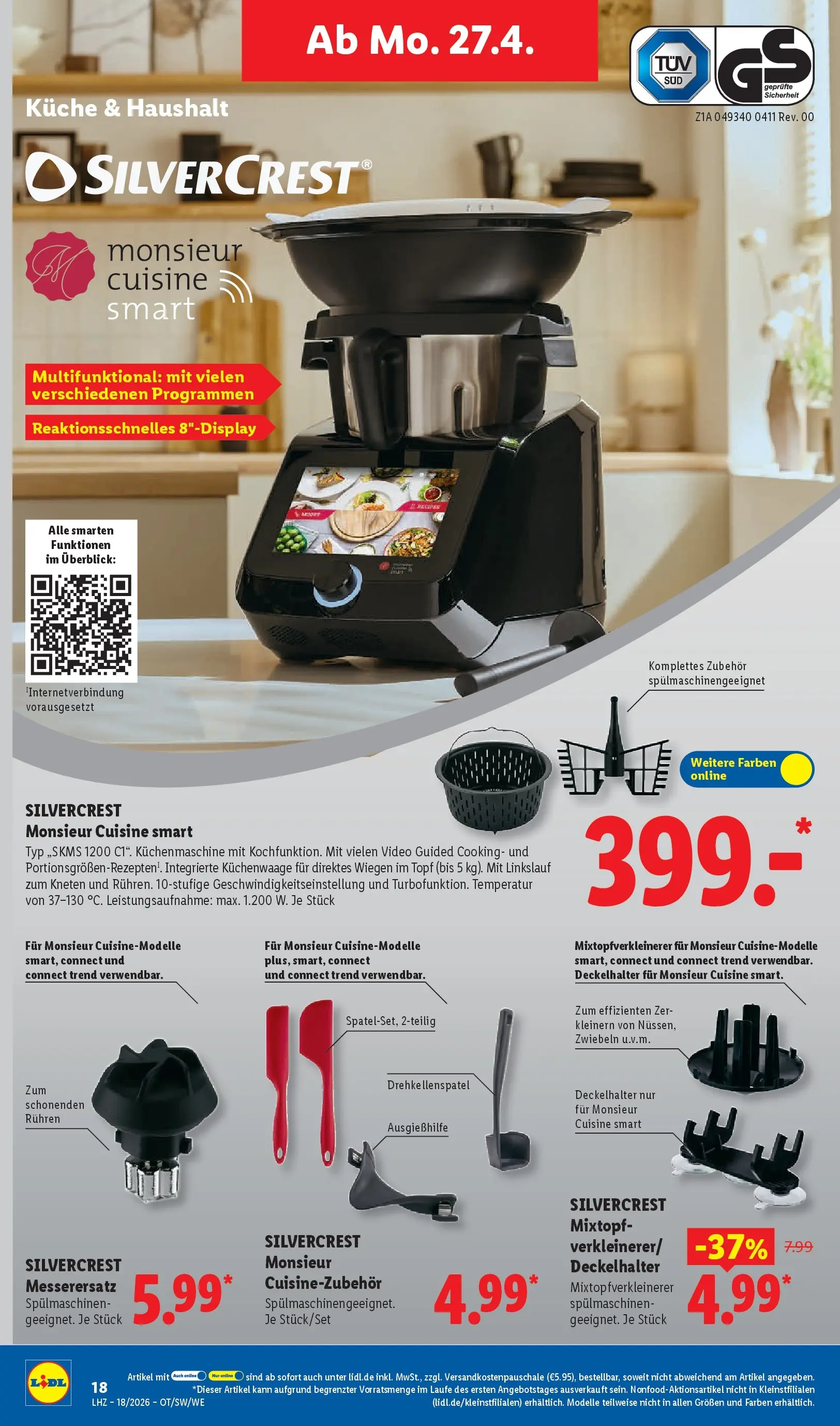 Lidl Prospekt Villingen-schwenningen (ab 27.04.2026) zum Blättern » Angebote | Seite: 34 | Produkte: Küche, Zwiebeln, Video