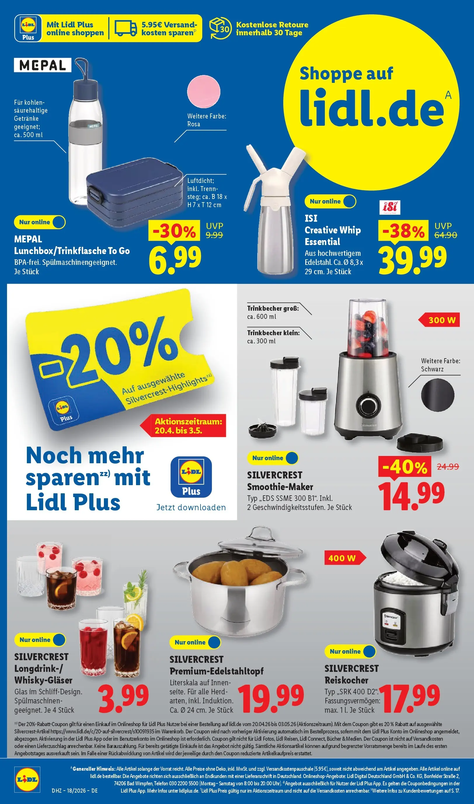 Lidl Prospekt Bergisch Gladbach (ab 27.04.2026) zum Blättern » Angebote | Seite: 36 | Produkte: Herd, Bad, Telefon
