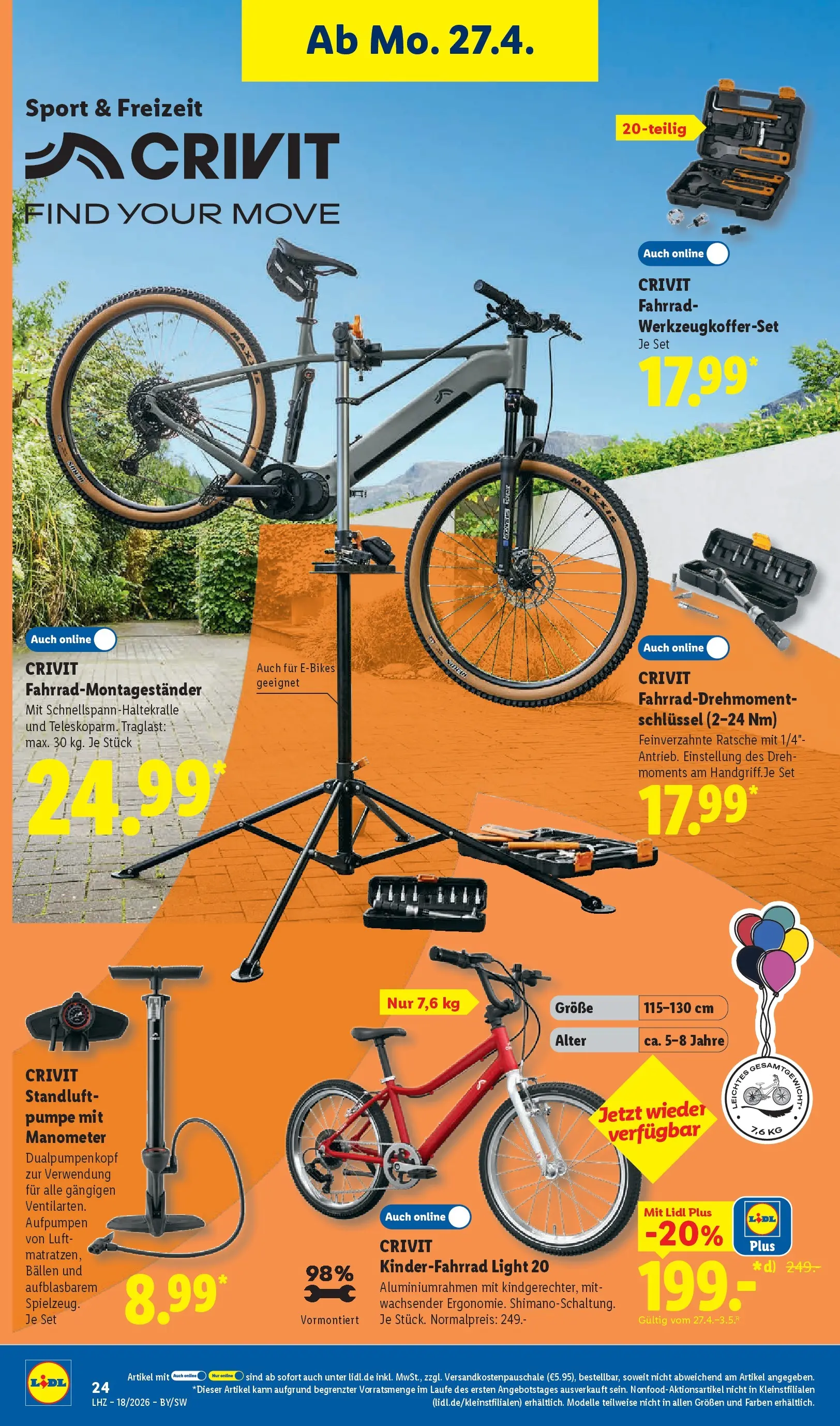 Lidl Prospekt Hof-innenstadt (ab 27.04.2026) zum Blättern » Angebote | Seite: 44 | Produkte: Manometer