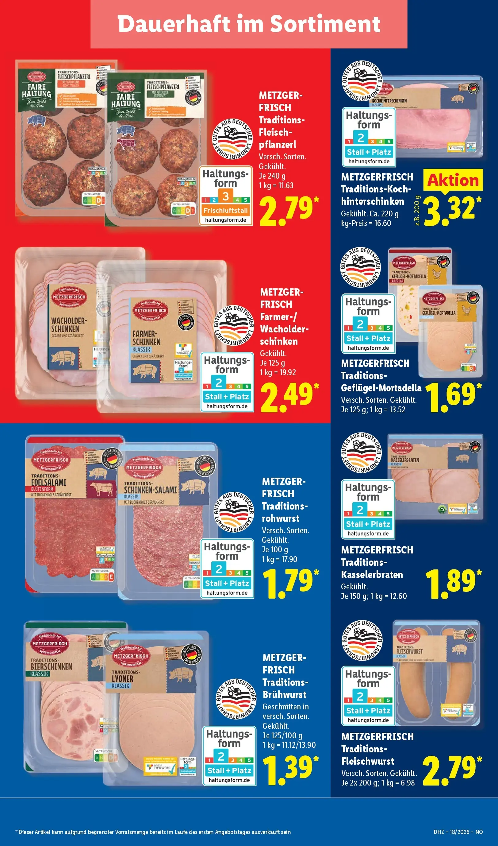 Lidl Prospekt Braunschweig (ab 27.04.2026) zum Blättern » Angebote | Seite: 13 | Produkte: Schinken, Fleisch