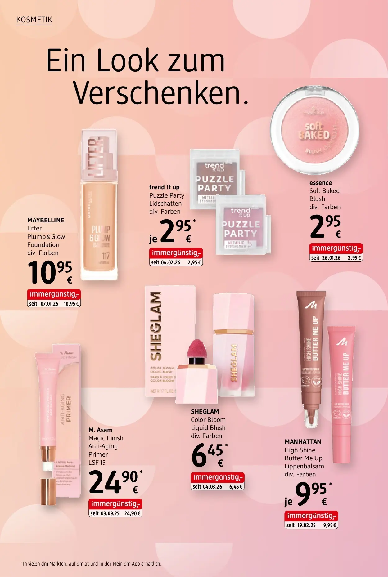 dm drogerie markt Journal Mai 2026 von 01.05.2026 - Aktuelle Angebote | Seite: 8 | Produkte: Lidschatten, Butter