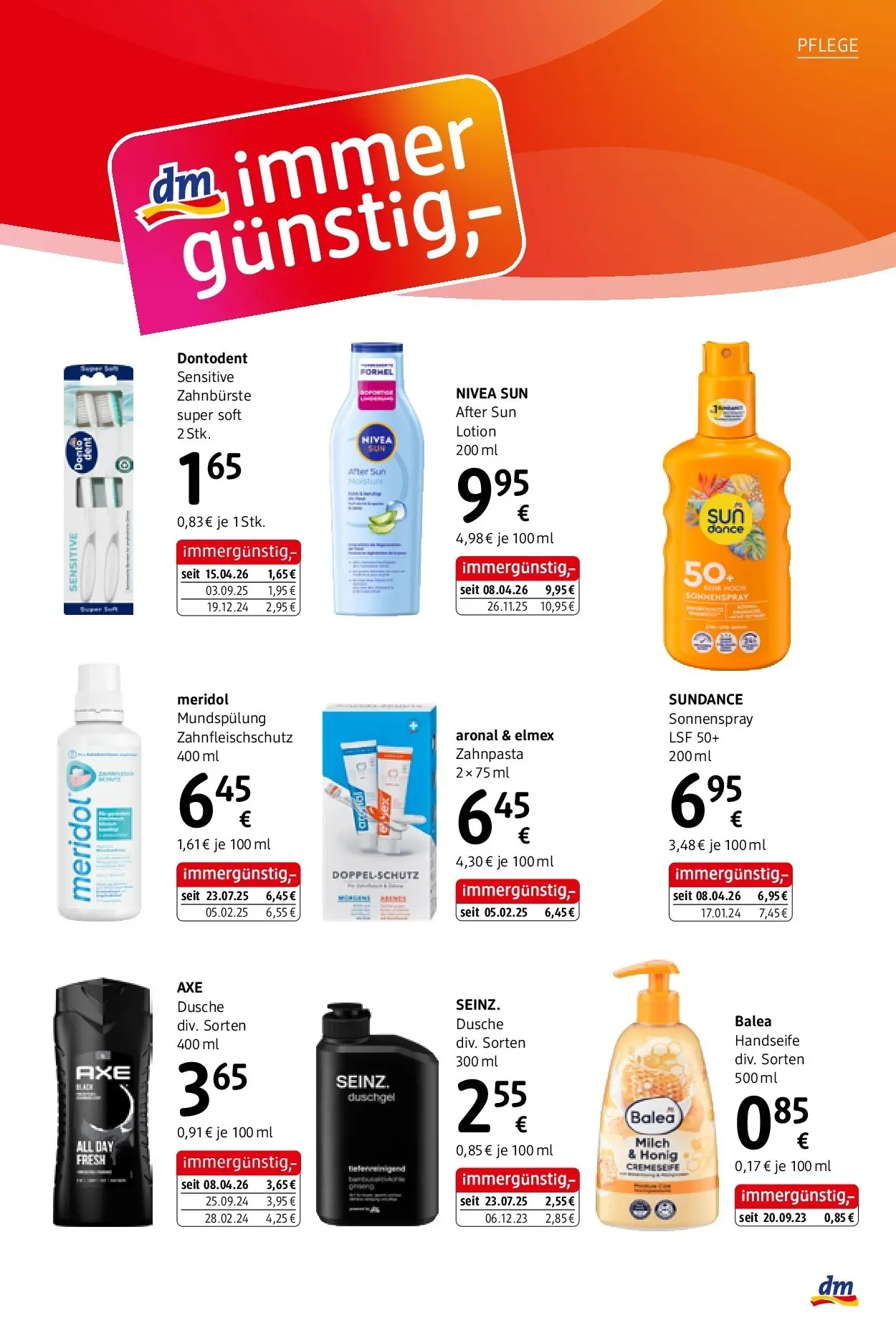 dm drogerie markt Journal Mai 2026 von 01.05.2026 - Aktuelle Angebote | Seite: 19 | Produkte: Dusche, Duschgel, Zahnpasta, Zahnbürste