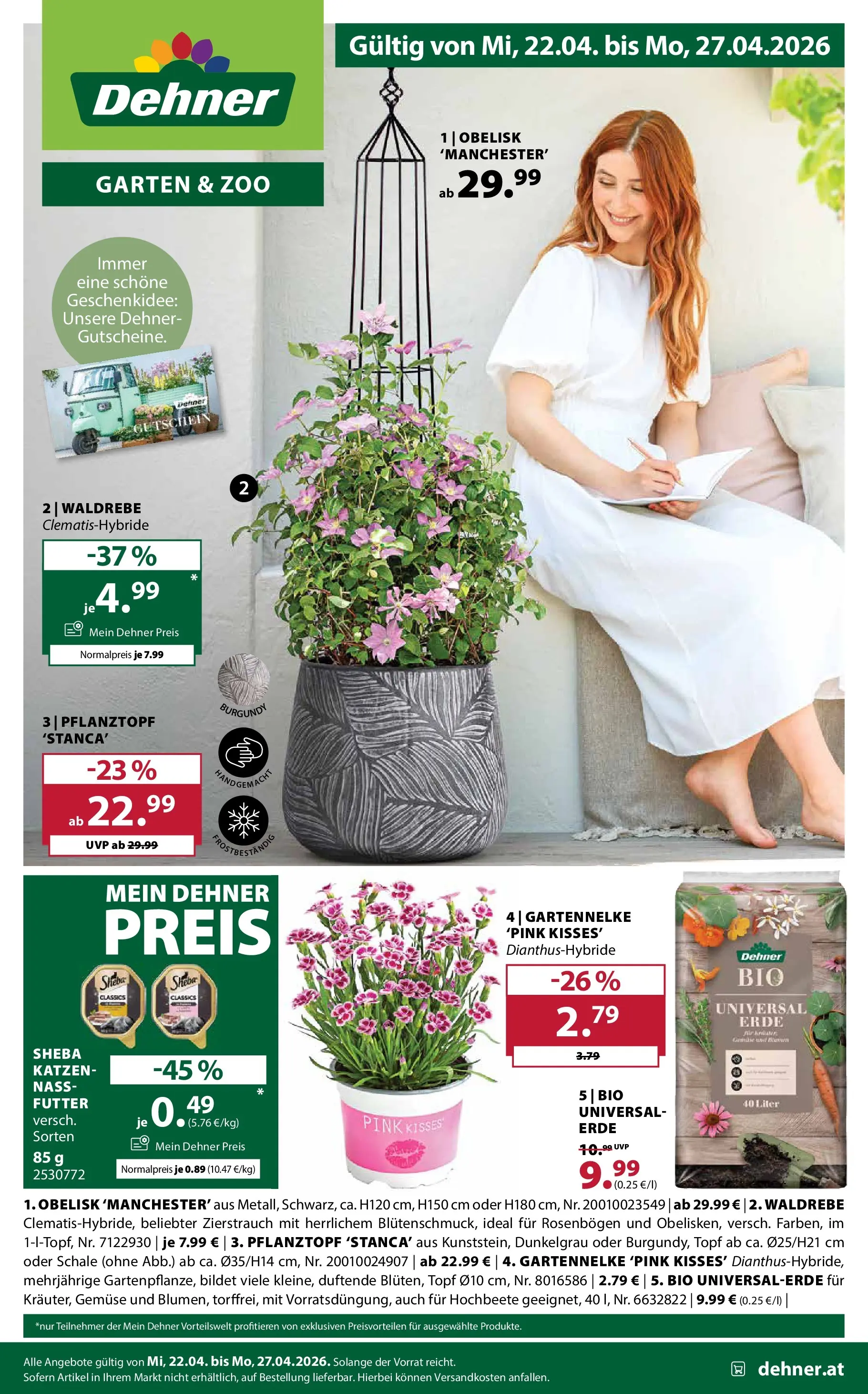 Dehner - Dehner: Garten & Zoo von 21.04.2026 - Aktuelle Angebote | Seite: 1 | Produkte: Gemüse