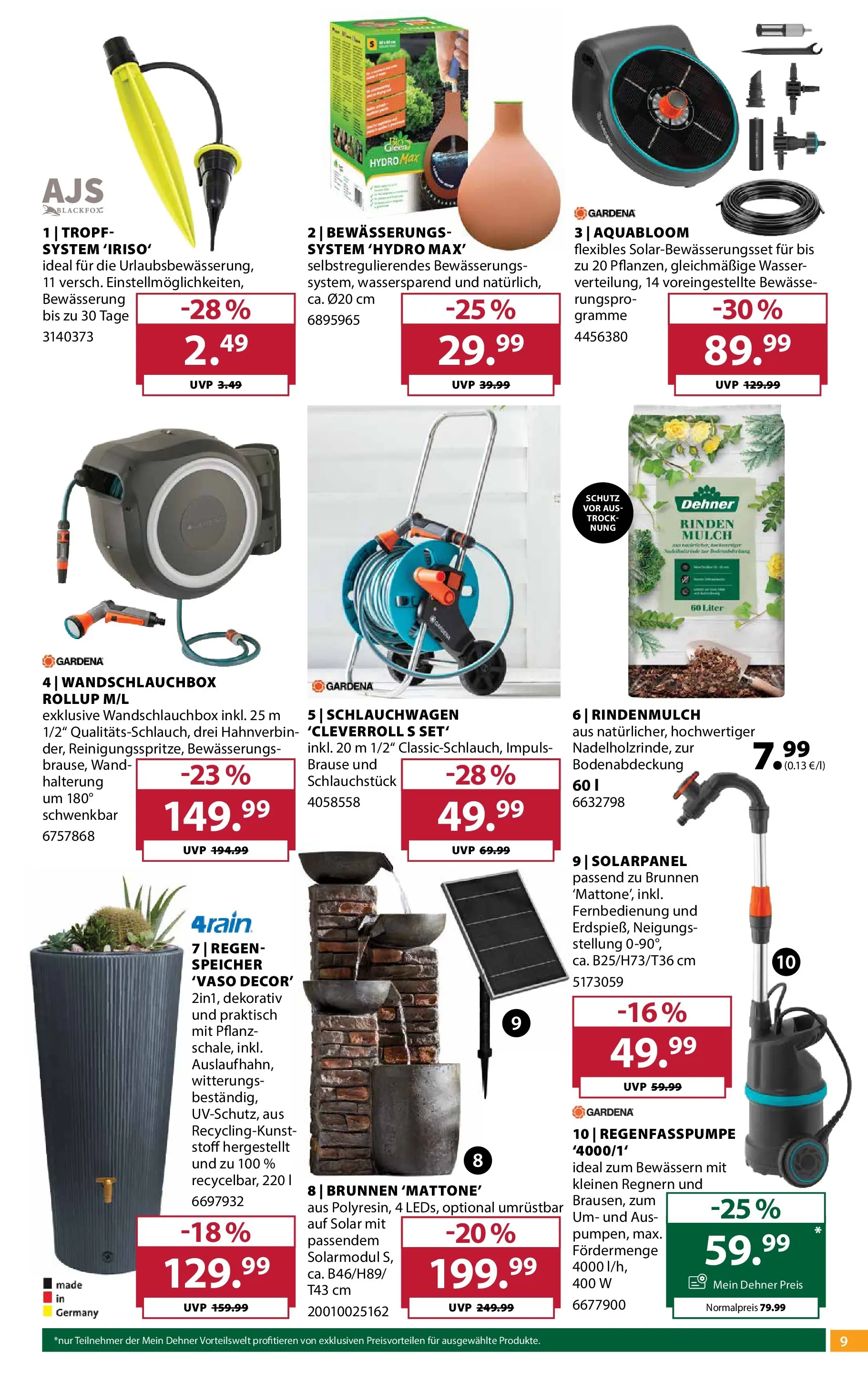 Dehner - Dehner: Garten & Zoo von 21.04.2026 - Aktuelle Angebote | Seite: 9 | Produkte: Wasser