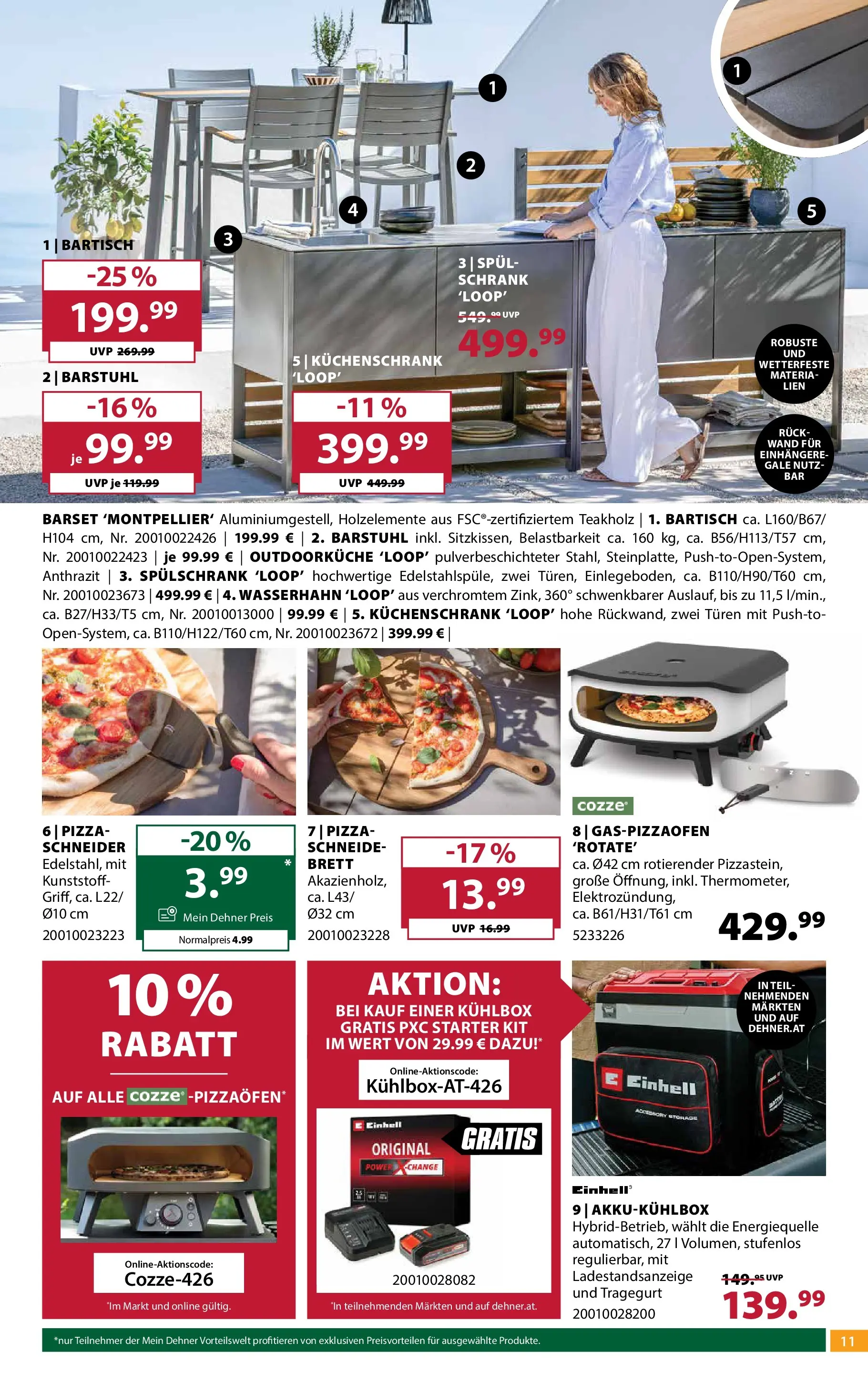 Dehner - Dehner: Garten & Zoo von 21.04.2026 - Aktuelle Angebote | Seite: 11 | Produkte: Schrank, Pizza