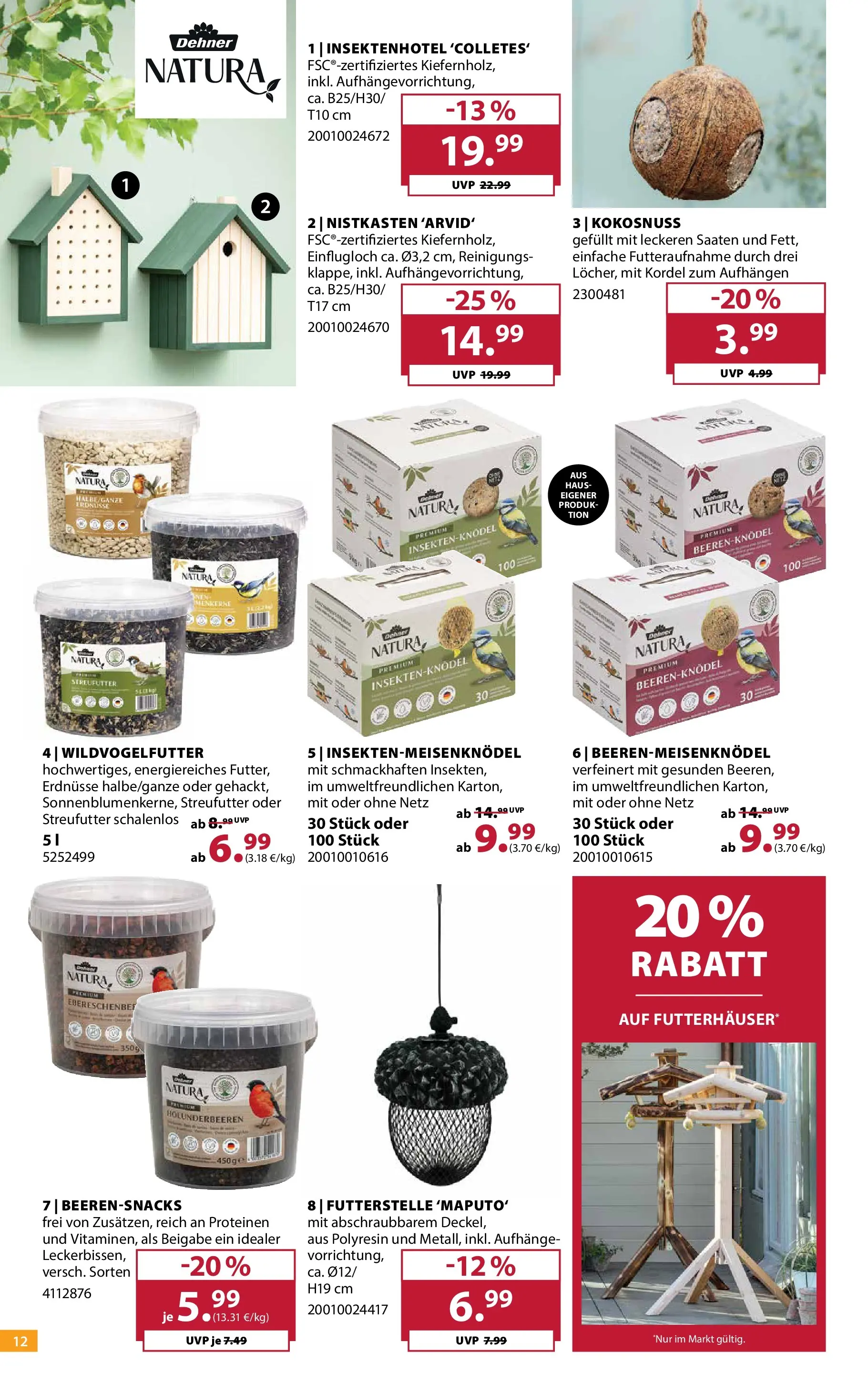 Dehner - Dehner: Garten & Zoo (ab 21.04.2026) zum Blättern | Seite: 12 | Produkte: Erdnüsse