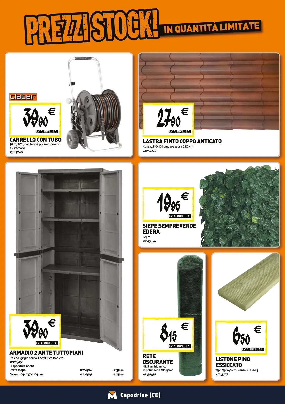 Nuovo TECNOMAT - Straordinari prezzi stock! dal 23/04/2026 > offerte anteprima 🛍️ | Pagina: 16 | Prodotti: Tubo, Carrello, Armadio, Presa