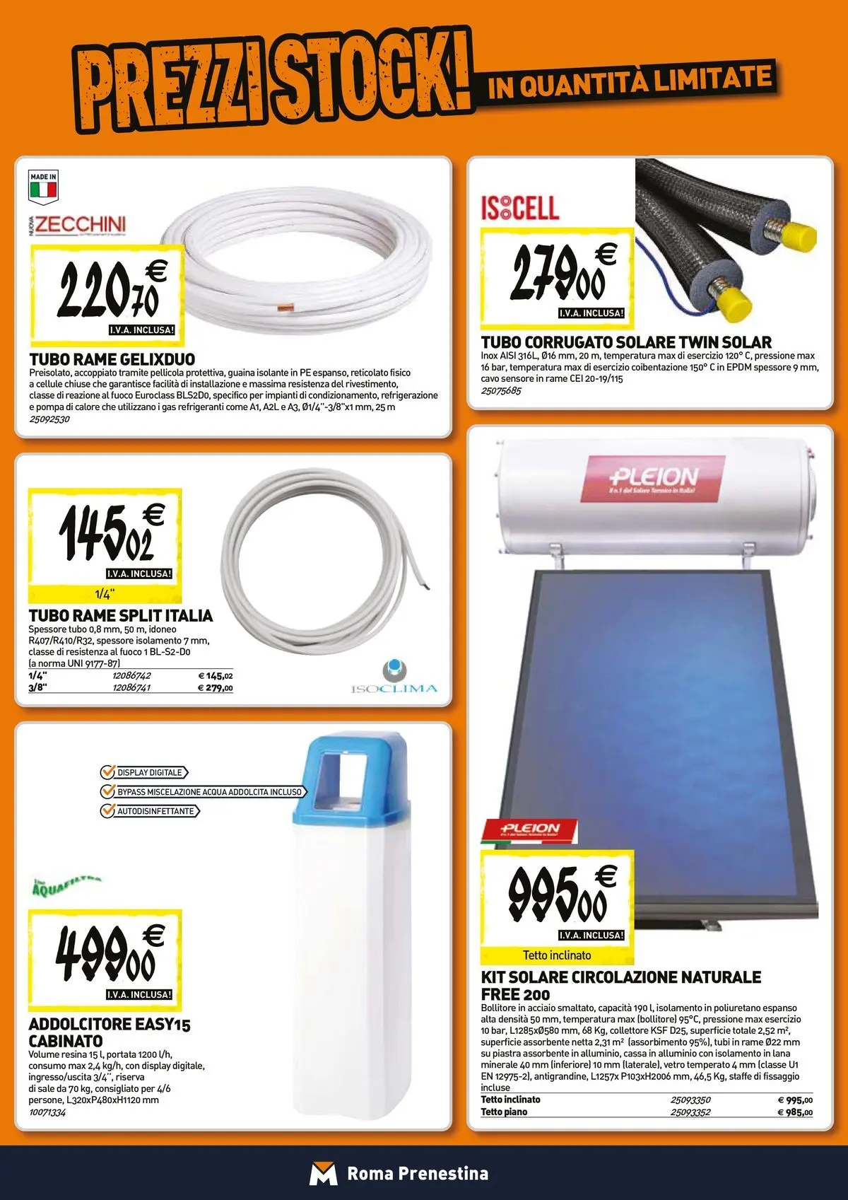 Nuovo TECNOMAT - Straordinari prezzi stock! dal 23/04/2026 > offerte anteprima 🛍️ | Pagina: 7 | Prodotti: Acqua, Sale, Tubo, Cavo
