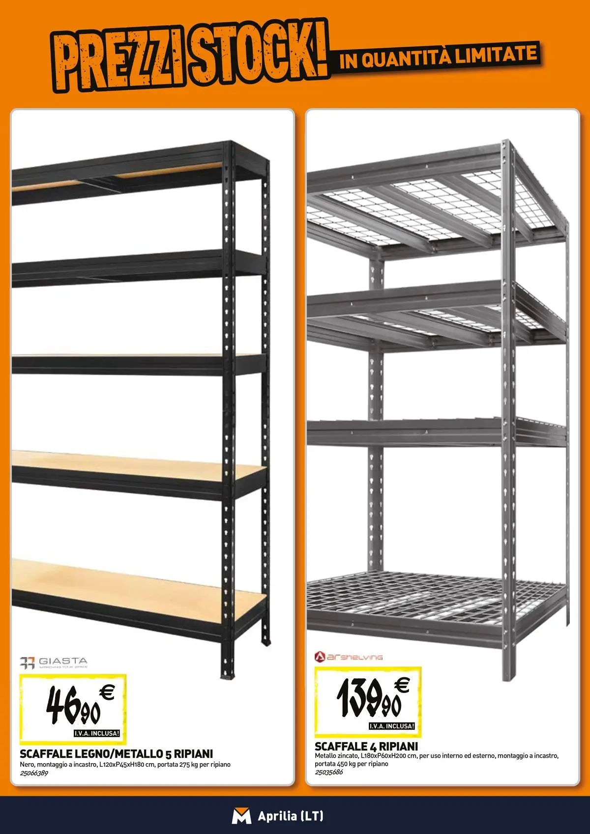 Nuovo TECNOMAT - Straordinari prezzi stock! dal 23/04/2026 > offerte anteprima 🛍️ | Pagina: 15 | Prodotti: Ripiano, Scaffale