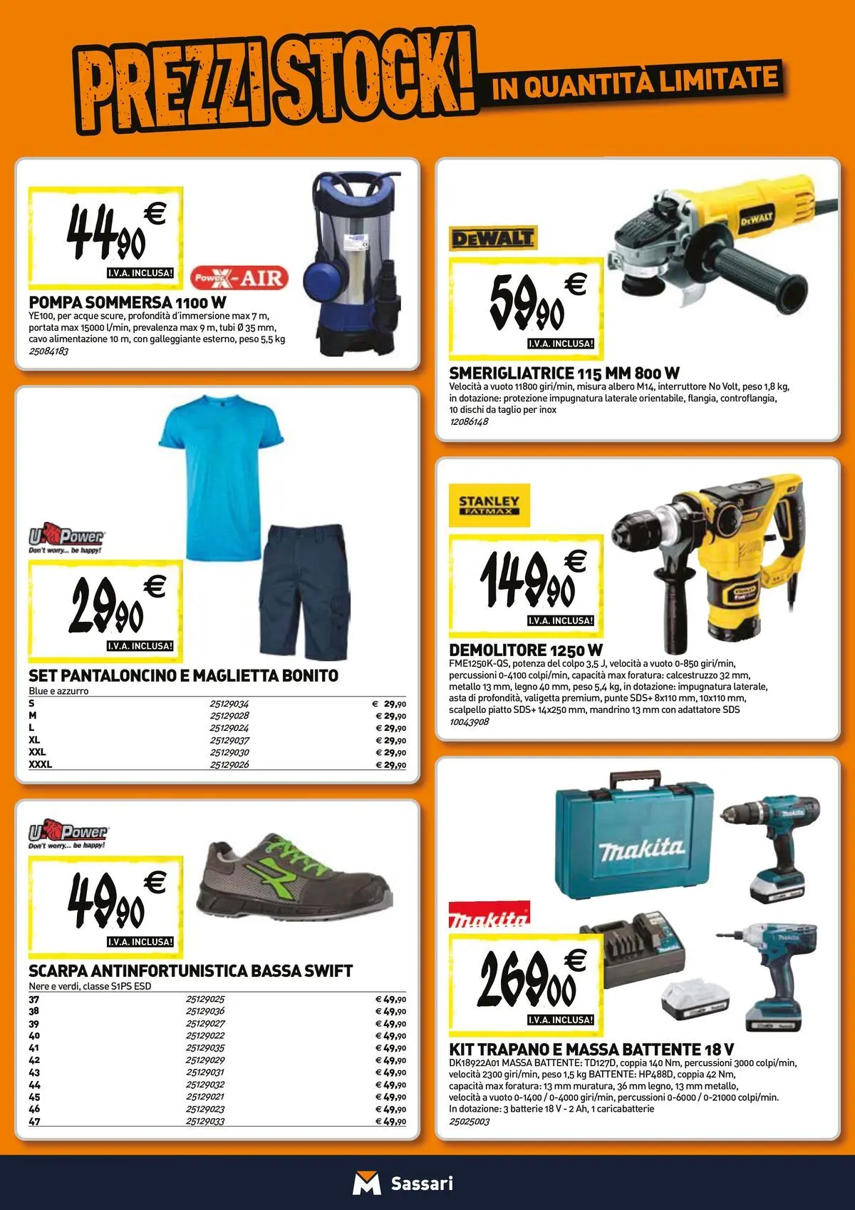 Nuovo TECNOMAT - Straordinari prezzi stock! dal 23/04/2026 > offerte anteprima 🛍️ | Pagina: 19 | Prodotti: Maglietta, Trapano, Smerigliatrice, Caricabatterie